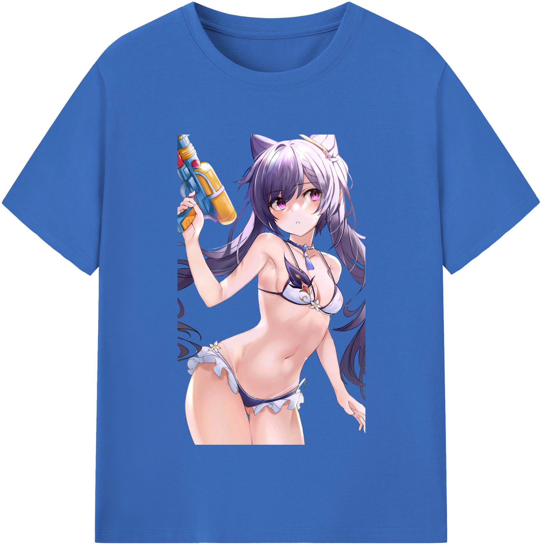 げんし神 刻晴 こくせい genshin Kokusei 綿100％半袖Tシャツ（フロントプリント）