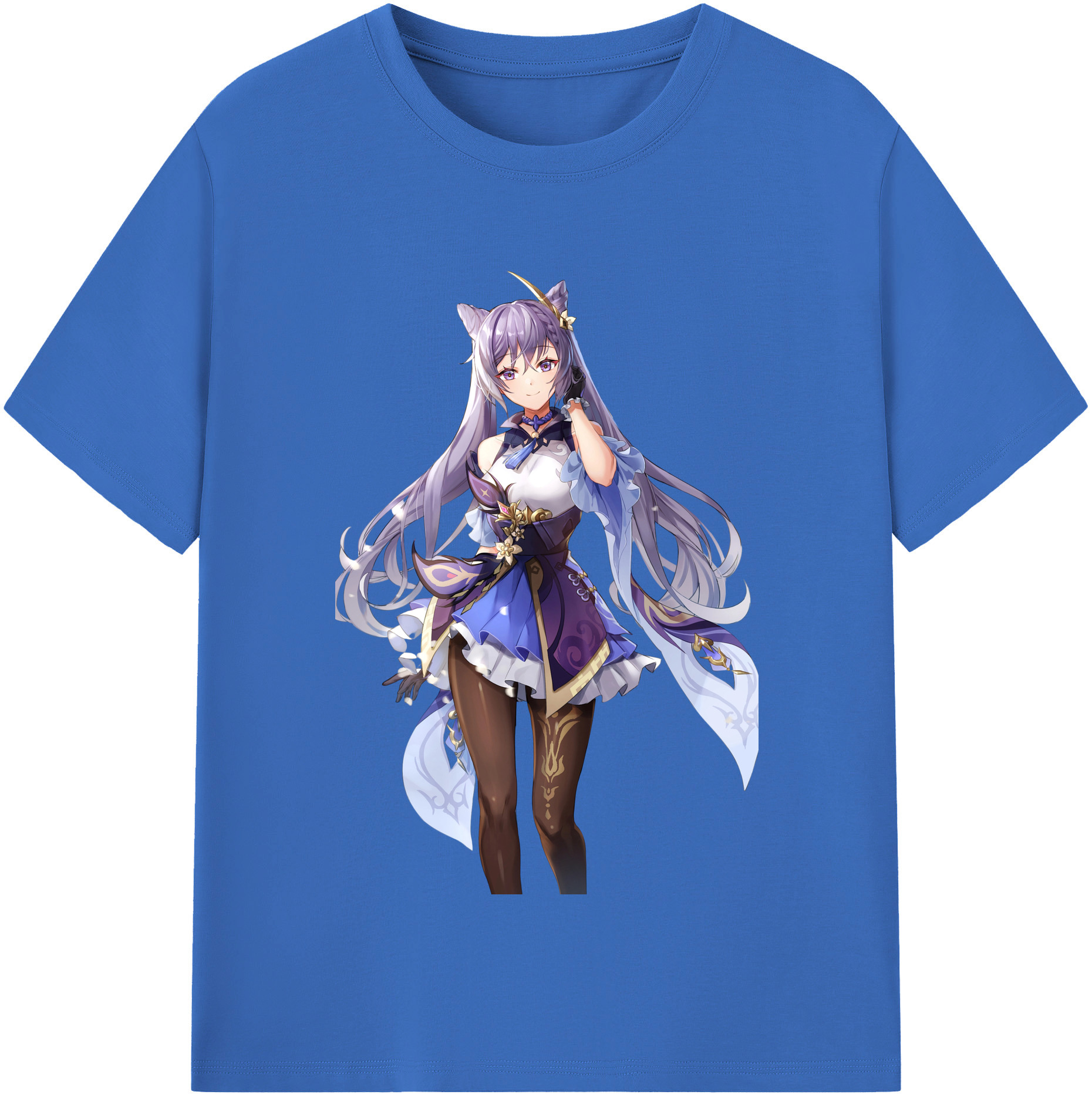 げんし神 刻晴 こくせい genshin Kokusei 綿100％半袖Tシャツ（フロントプリント）