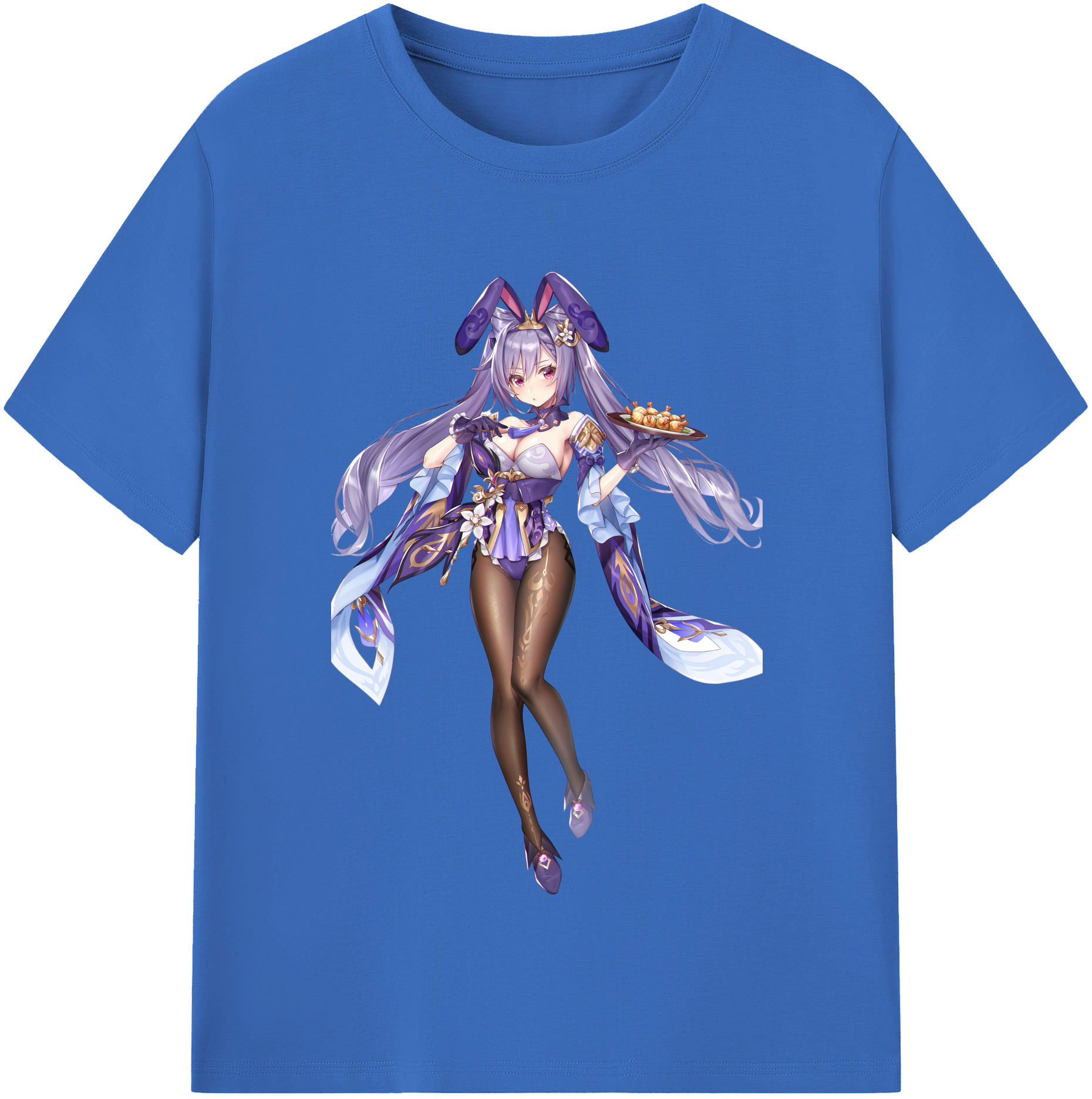 げんし神 刻晴 こくせい genshin Kokusei 綿100％半袖Tシャツ（フロントプリント）