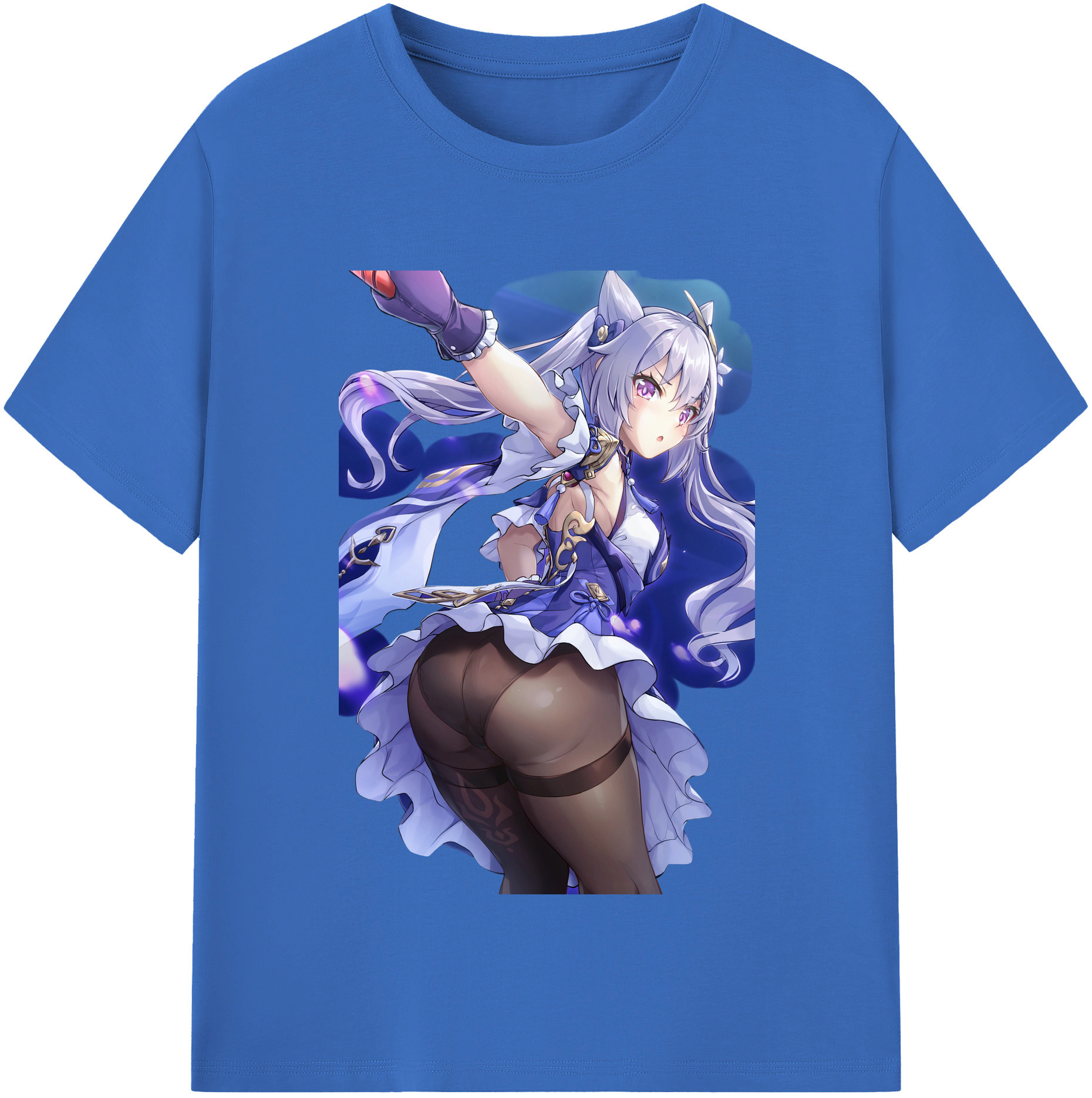 げんし神 刻晴 こくせい genshin Kokusei 綿100％半袖Tシャツ（フロントプリント）