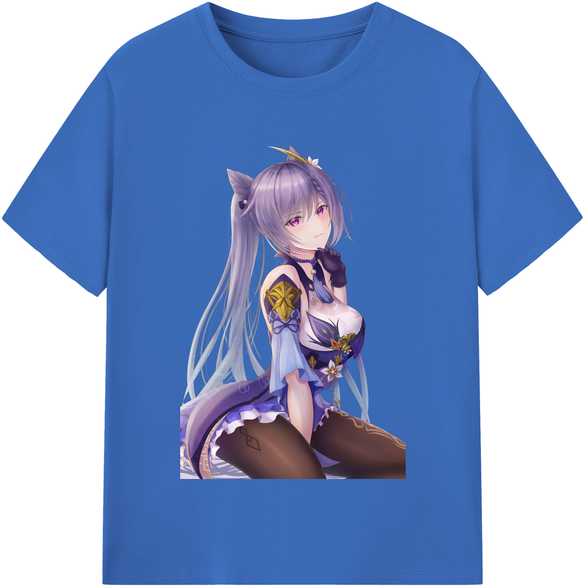 げんし神 刻晴 こくせい genshin Kokusei 綿100％半袖Tシャツ（フロントプリント）
