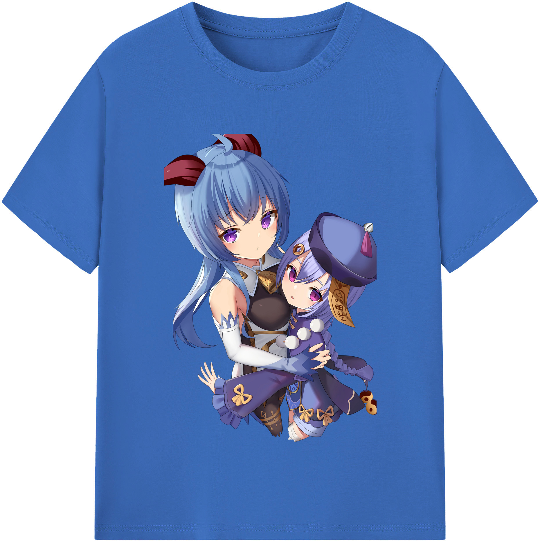 げんし神 甘雨 かんう genshin Ganyu 綿100％半袖Tシャツ（フロントプリント）