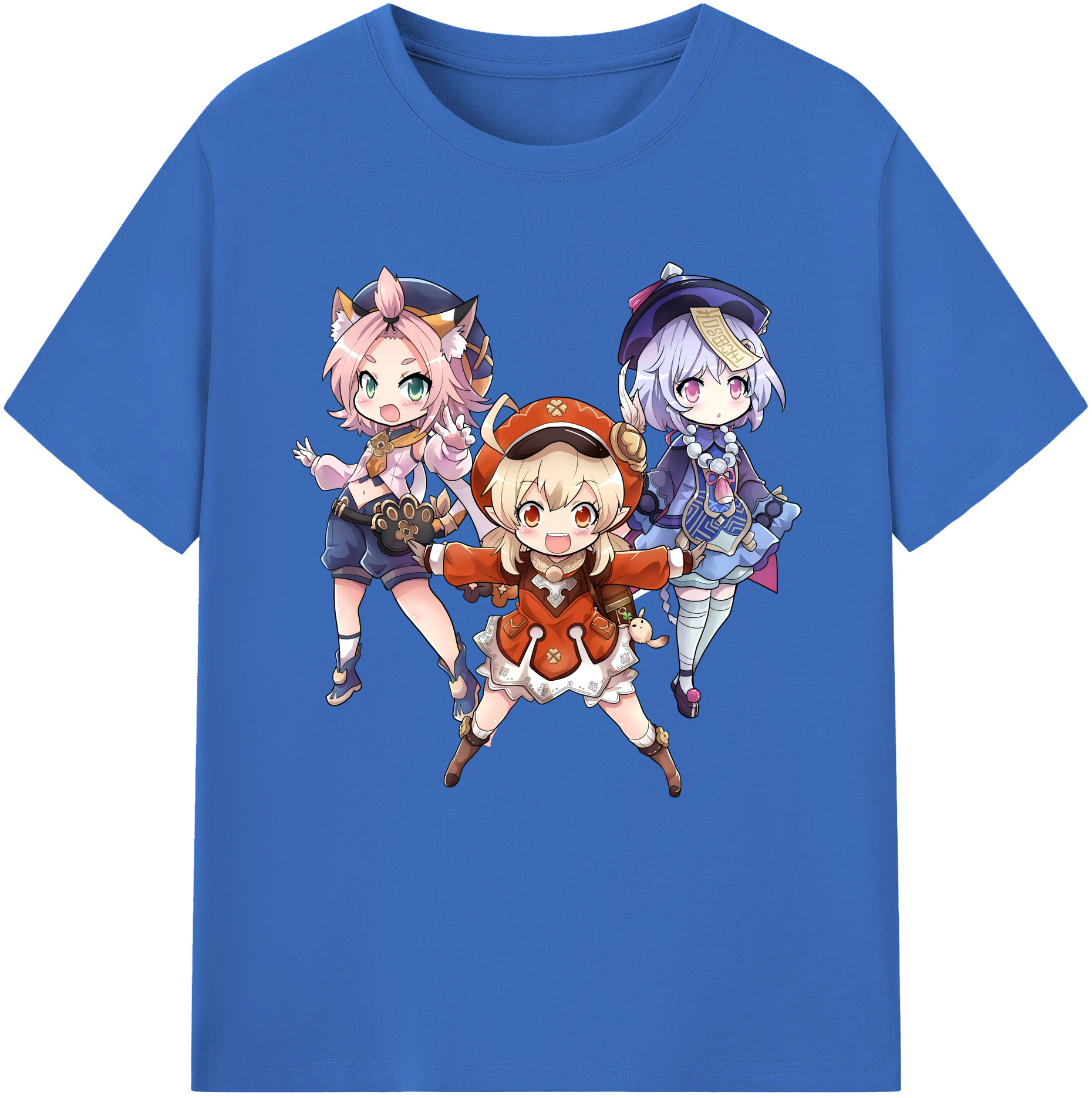 げんし神 七七 なな  genshin Nana 綿100％半袖Tシャツ（フロントプリント）