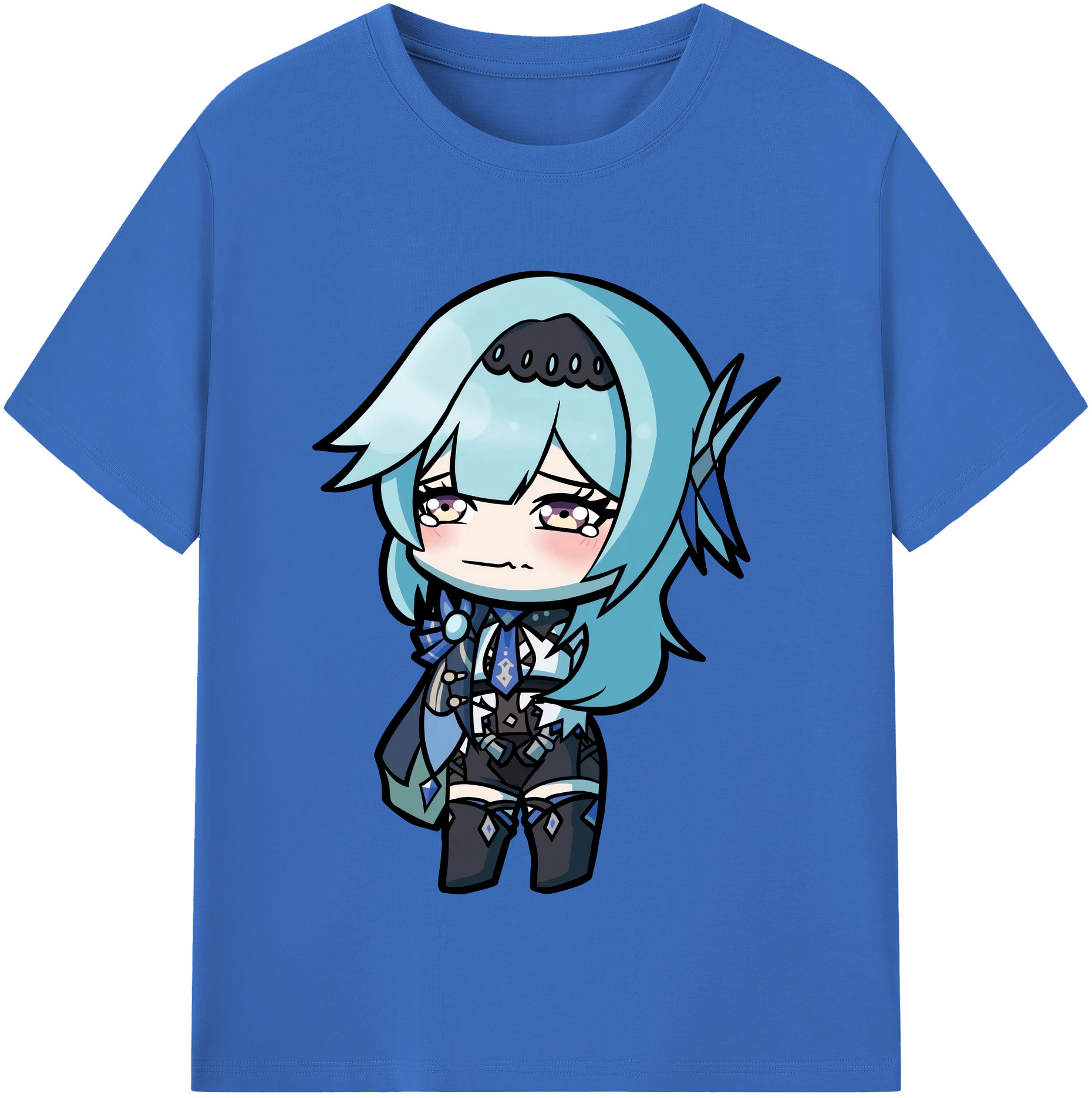 げんし神 优菈 ゆうら genshin Yūra 綿100％半袖Tシャツ（フロントプリント）