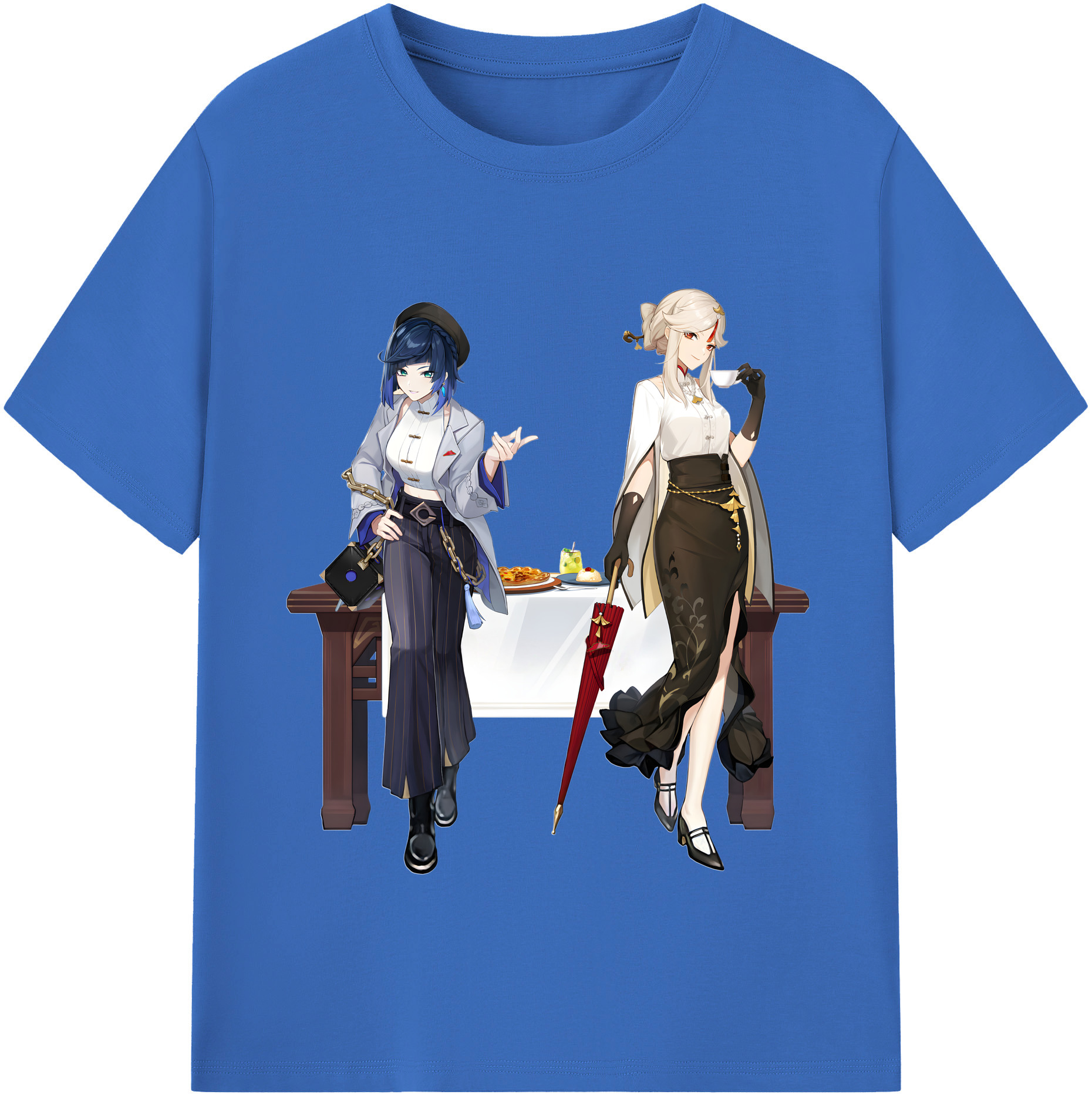 げんし神 夜兰 やらん genshin Yaran 綿100％半袖Tシャツ（フロントプリント）