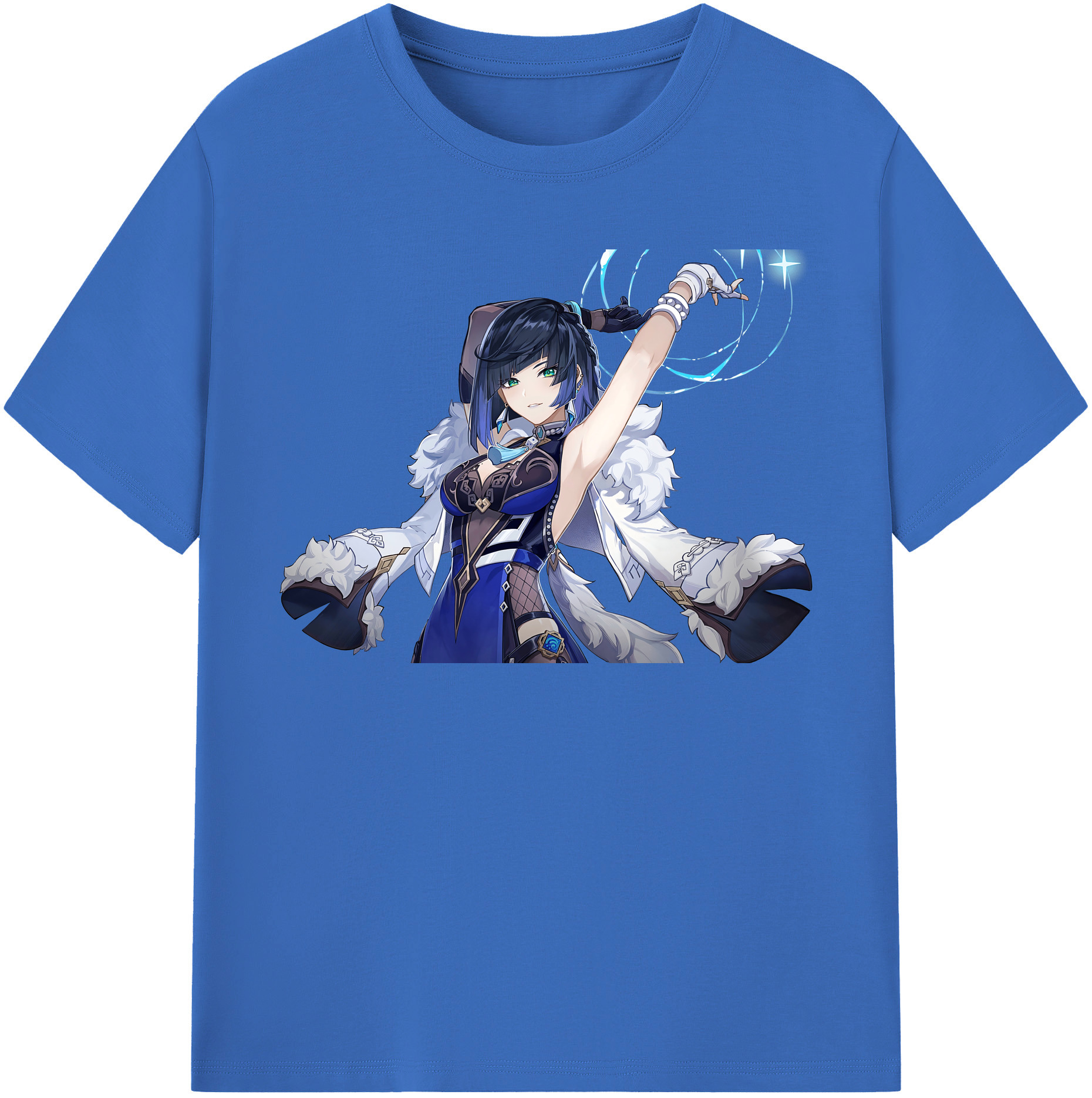 げんし神 夜兰 やらん genshin Yaran 綿100％半袖Tシャツ（フロントプリント）