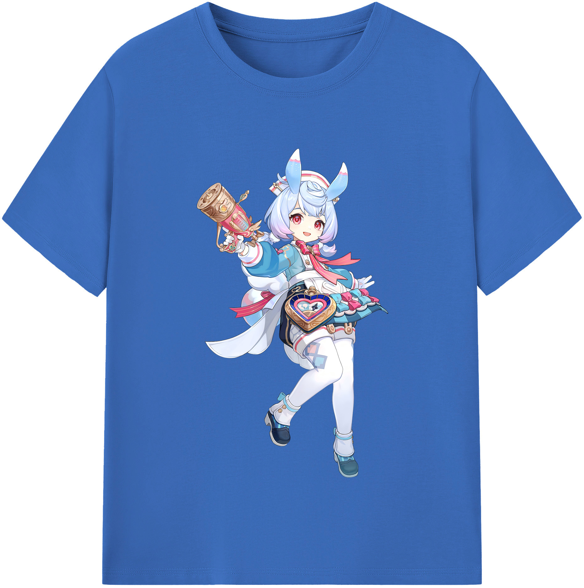 げんし神 シゲウィン genshin Shigewin 綿100％半袖Tシャツ（フロントプリント）