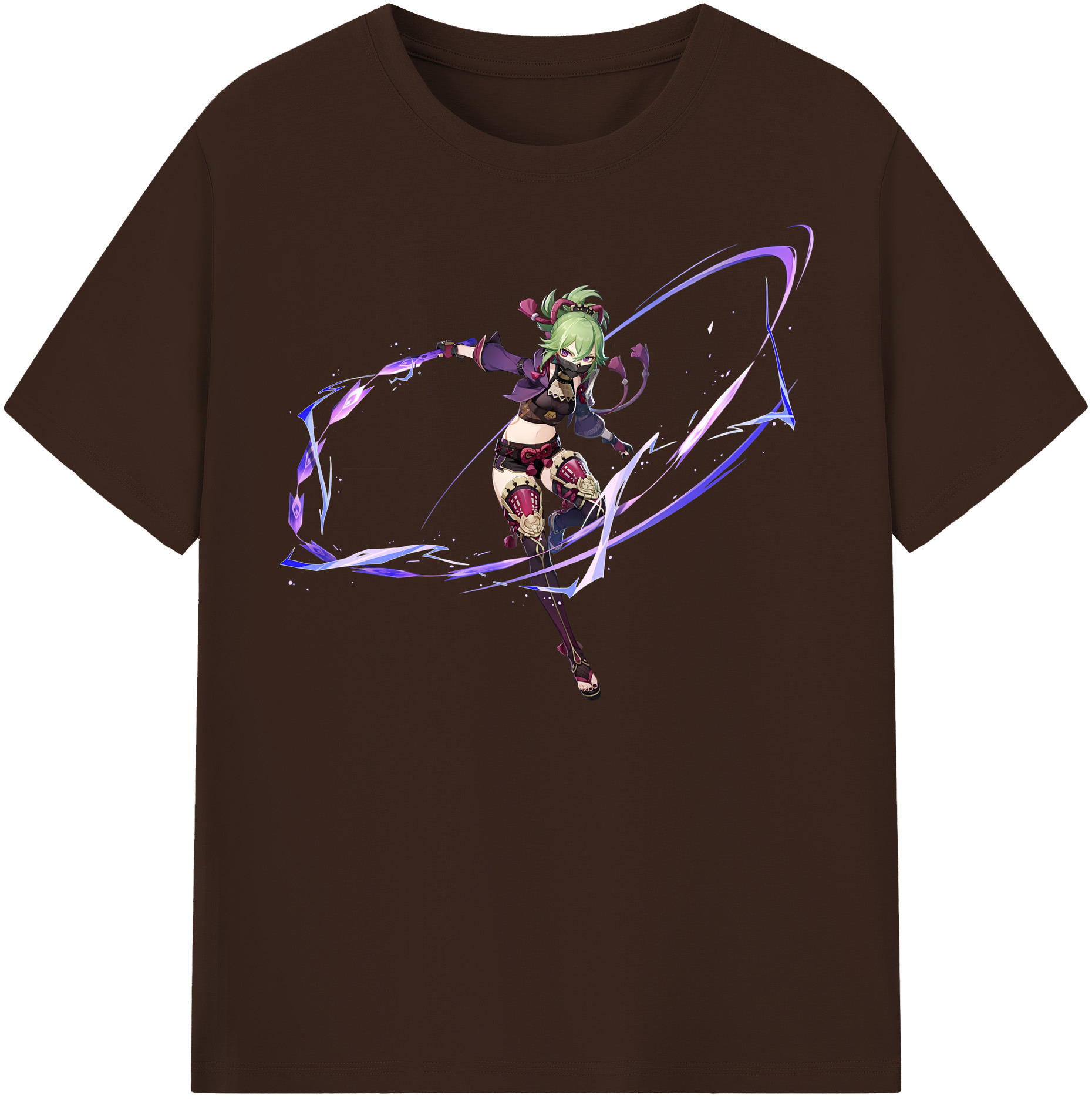 げんし神  久岐忍 くき しのぶ genshin Kuki Shinobu 綿100％半袖Tシャツ（フロントプリント）