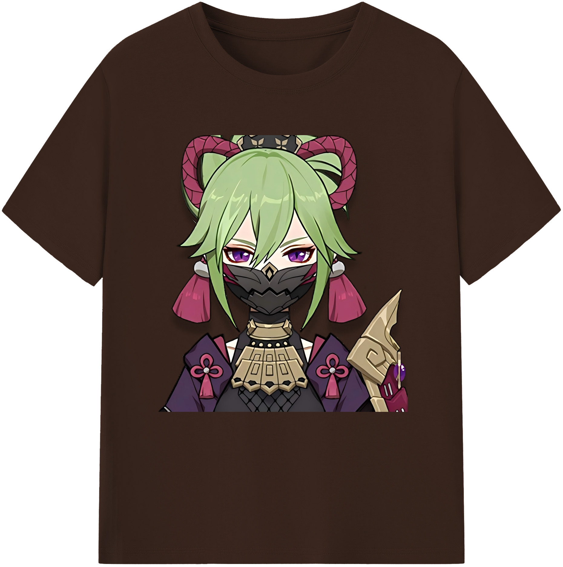 げんし神  久岐忍 くき しのぶ genshin Kuki Shinobu 綿100％半袖Tシャツ（フロントプリント）