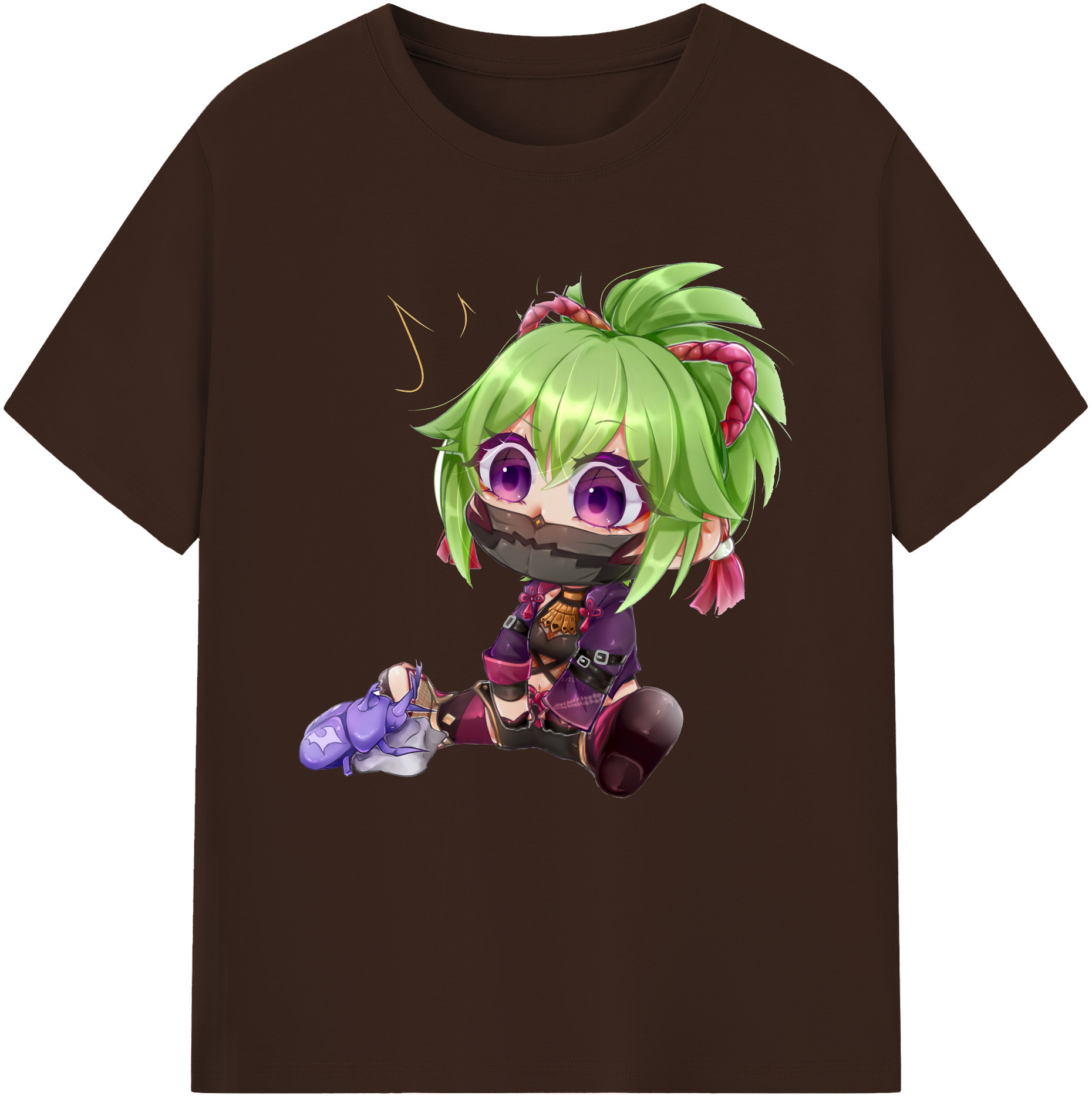 げんし神  久岐忍 くき しのぶ genshin Kuki Shinobu 綿100％半袖Tシャツ（フロントプリント）