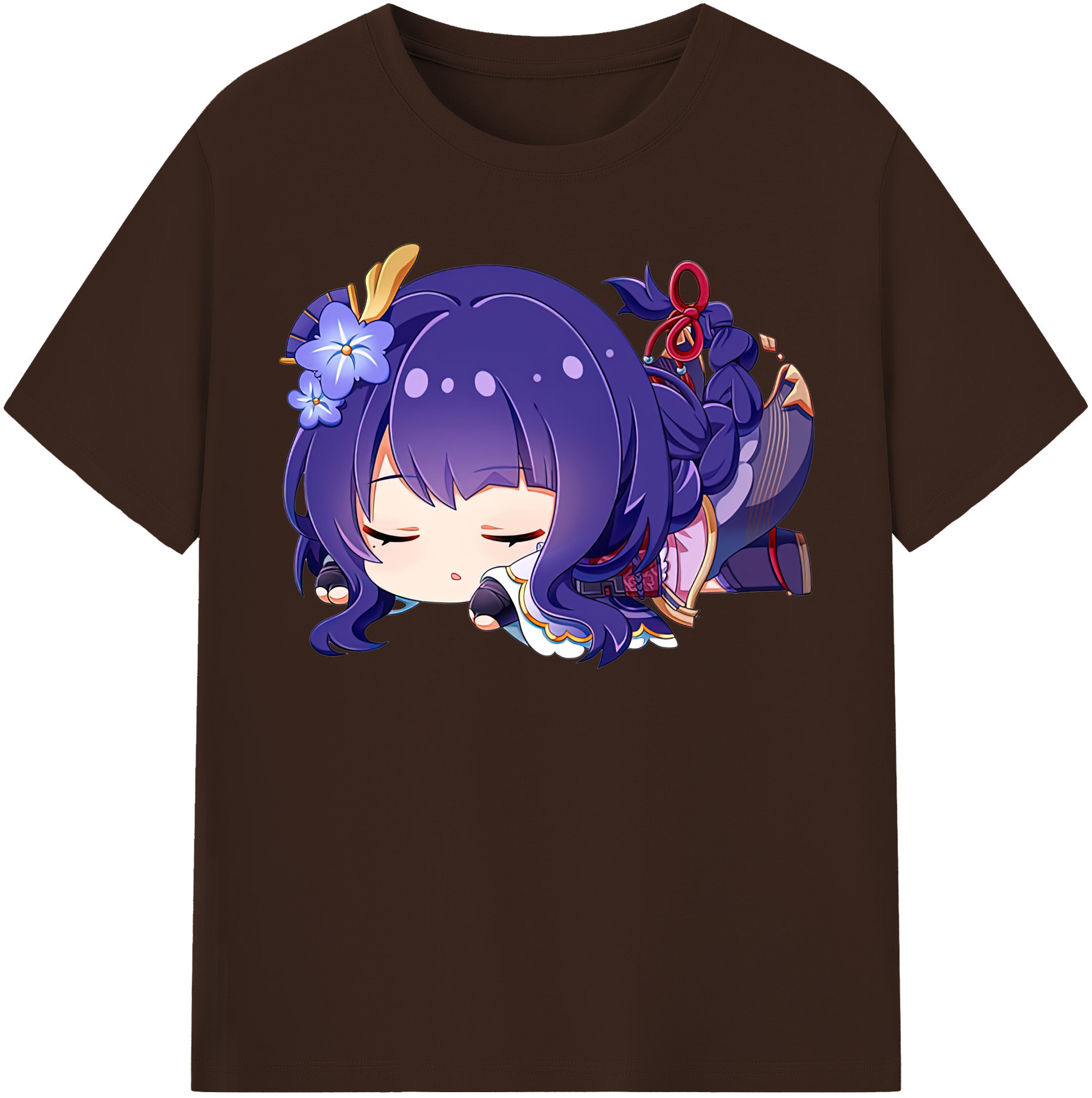 げんし神 雷電将軍 らいでんしょうぐん genshin Raiden Shogun 綿100％半袖Tシャツ（フロントプリント）