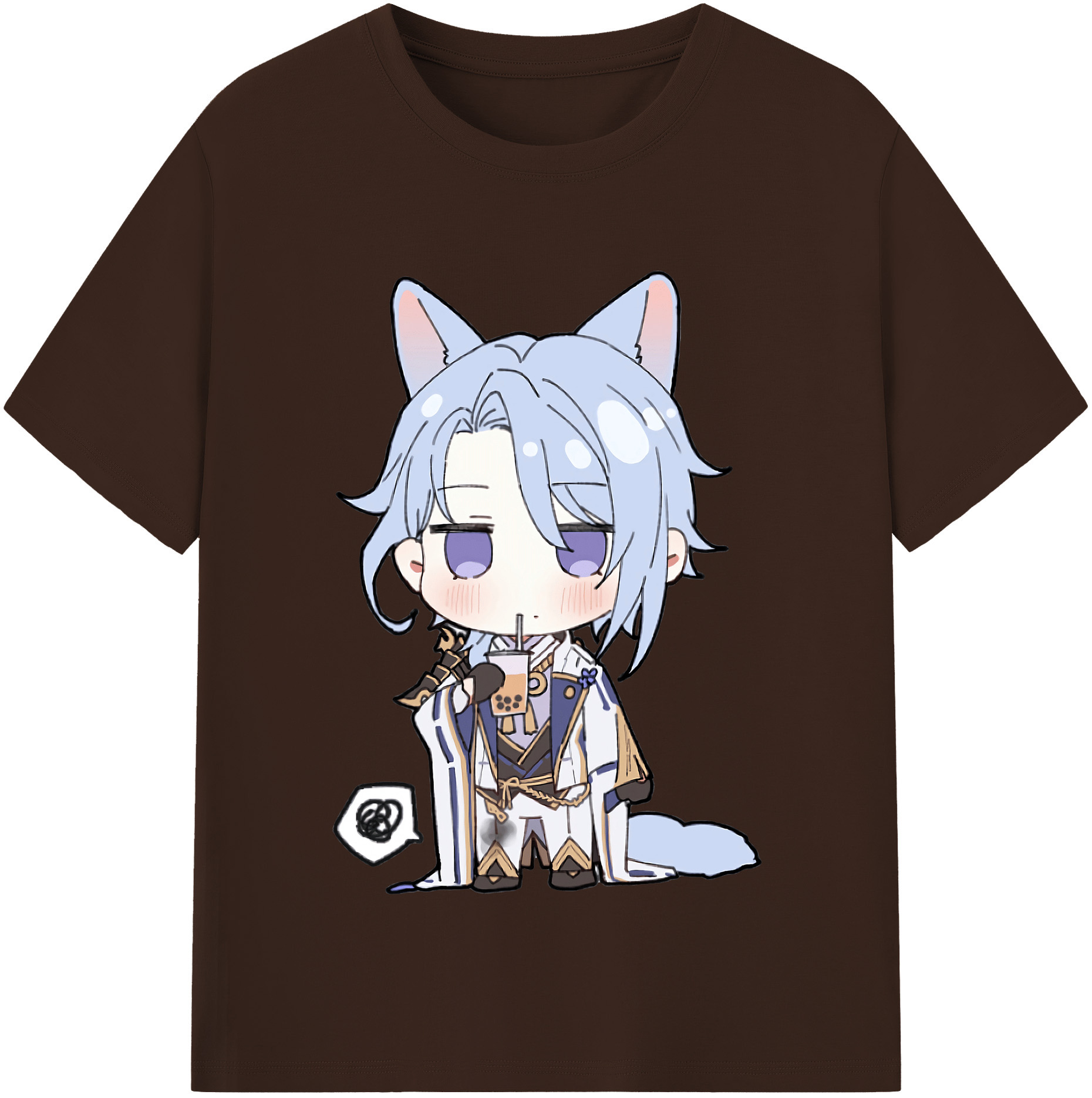 げんし神 神里綾人 かみさとあやと genshin Kamisato Ayato 綿100％半袖Tシャツ（フロントプリント）