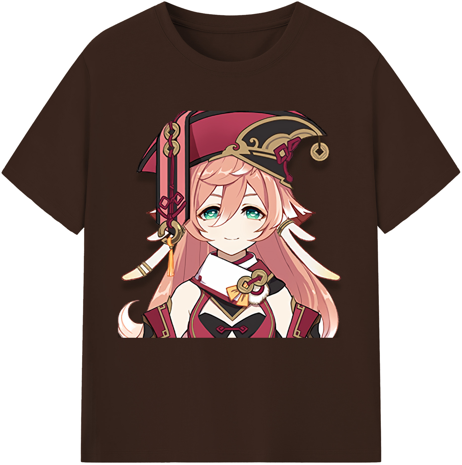 げんし神 ヤンフェイ genshin Yanfei 綿100％半袖Tシャツ（フロントプリント）