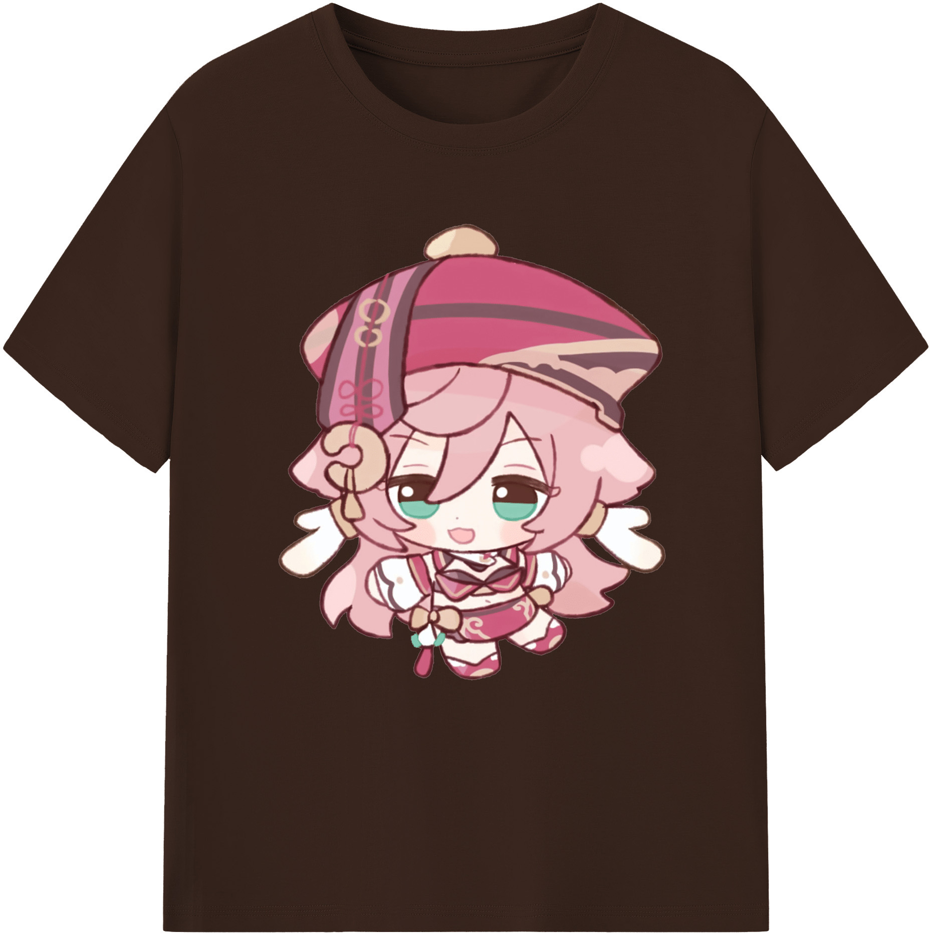 げんし神 ヤンフェイ genshin Yanfei 綿100％半袖Tシャツ（フロントプリント）