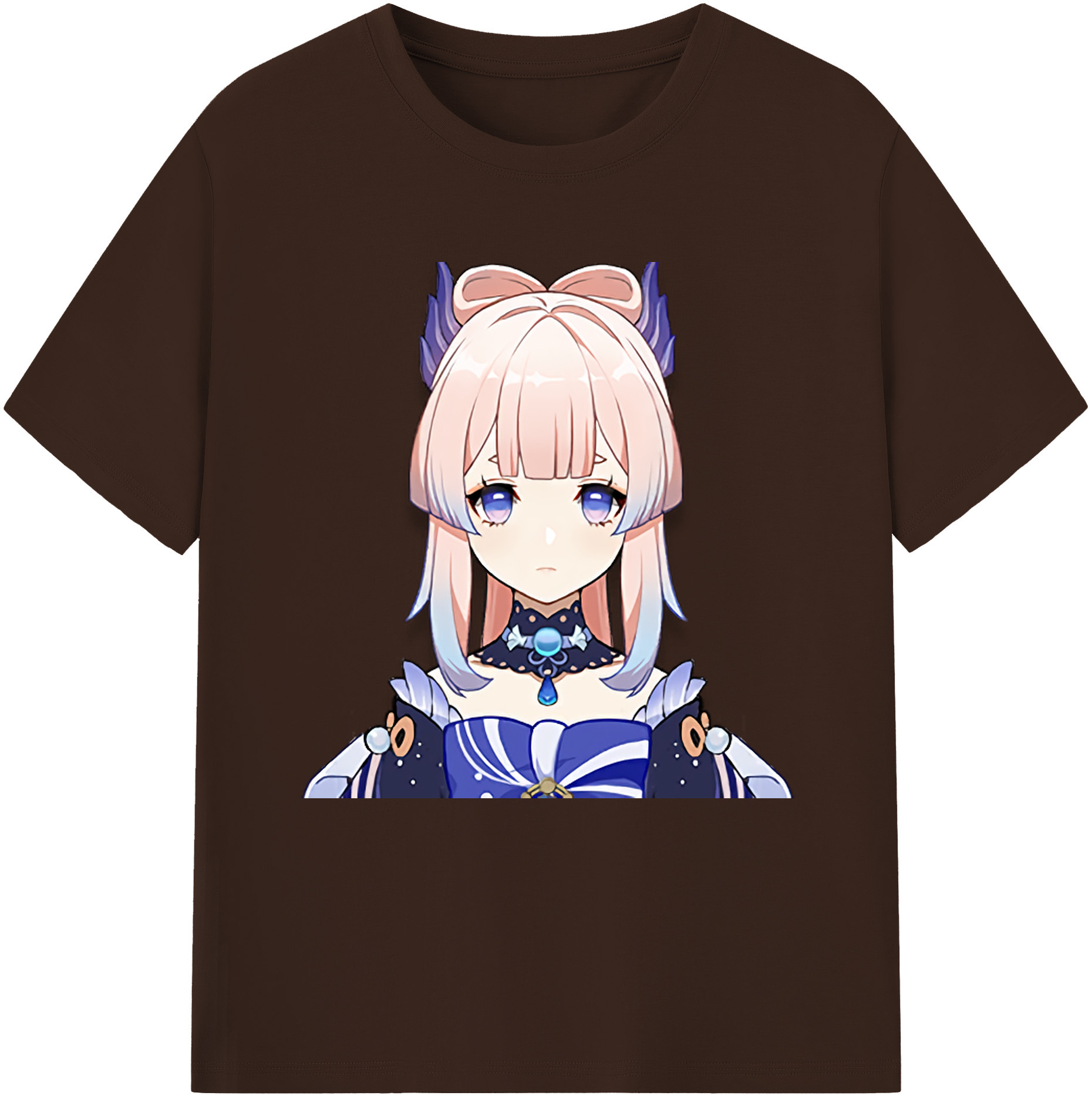 げんし神 珊瑚宮心海 サンゴノミヤ・ココミ genshin Sangonomiya Kokomi 綿100％半袖Tシャツ（フロントプリント）