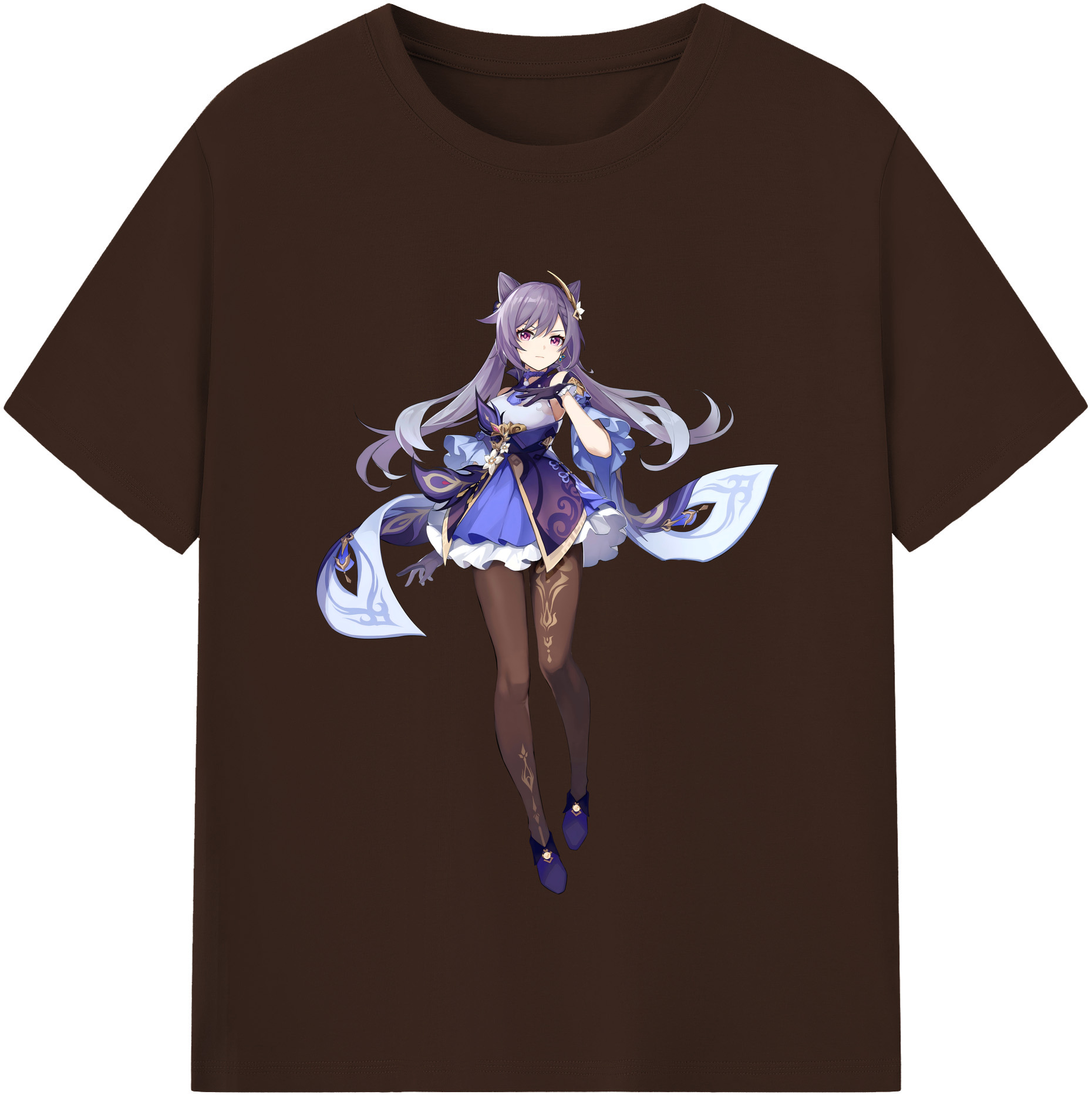 げんし神 刻晴 こくせい genshin Kokusei 綿100％半袖Tシャツ（フロントプリント）