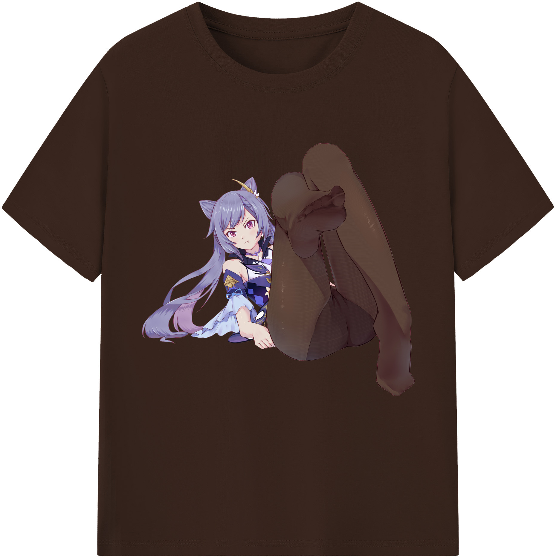 げんし神 刻晴 こくせい genshin Kokusei 綿100％半袖Tシャツ（フロントプリント）