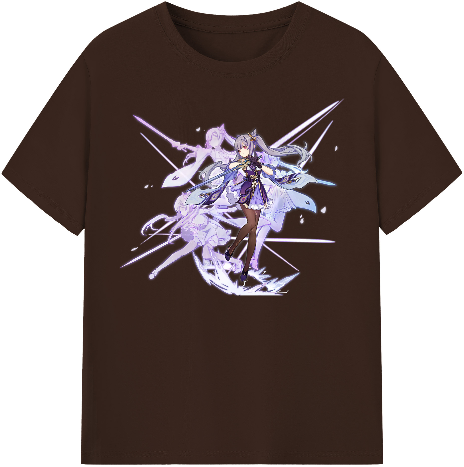 げんし神 刻晴 こくせい genshin Kokusei 綿100％半袖Tシャツ（フロントプリント）