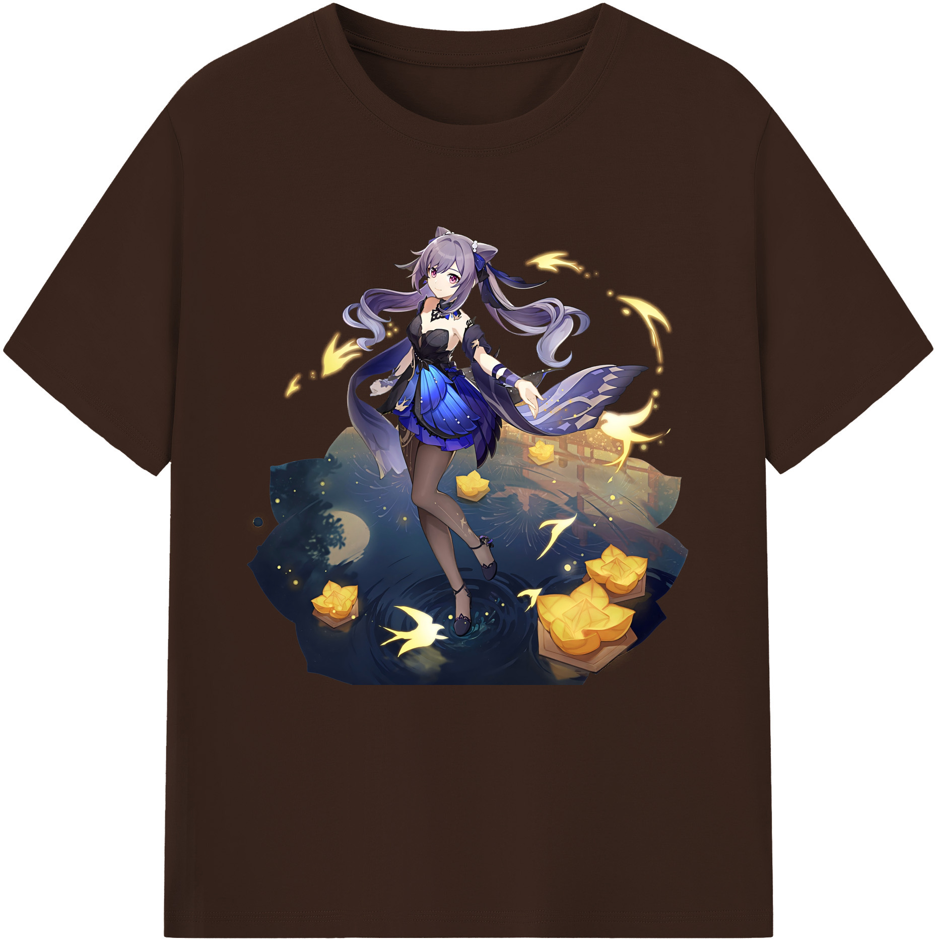 げんし神 刻晴 こくせい genshin Kokusei 綿100％半袖Tシャツ（フロントプリント）