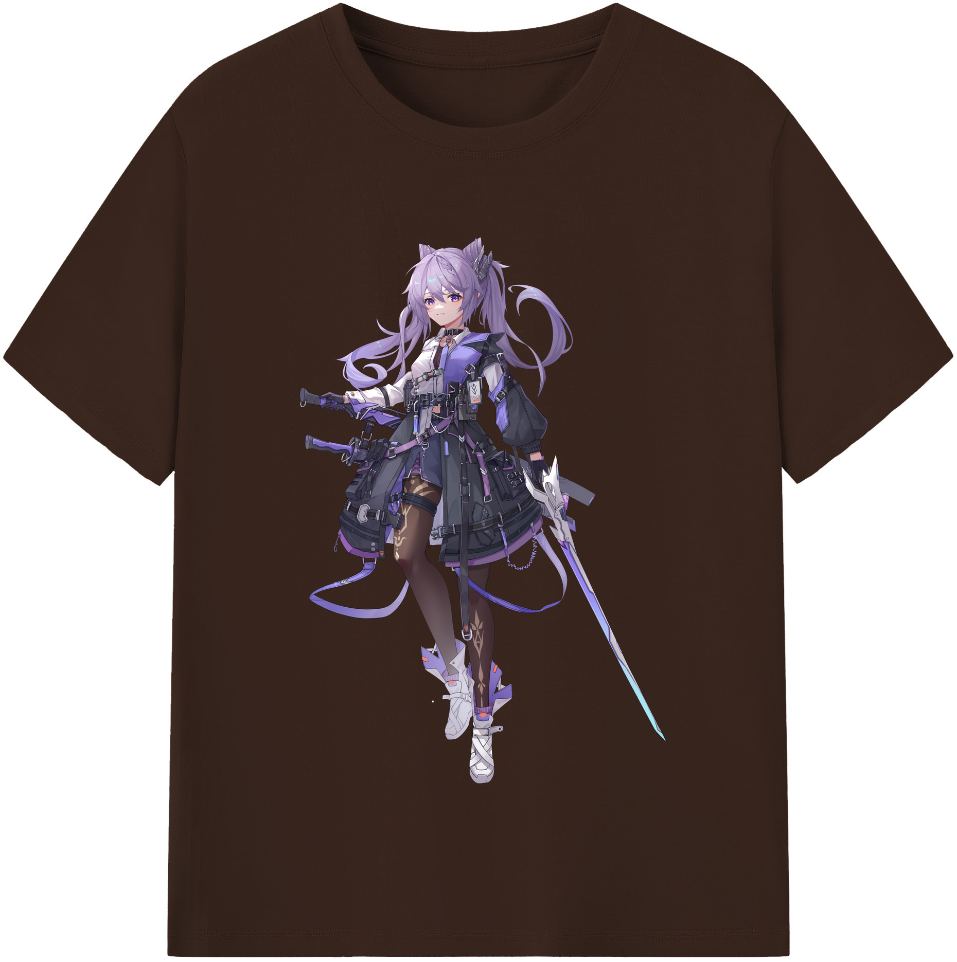 げんし神 刻晴 こくせい genshin Kokusei 綿100％半袖Tシャツ（フロントプリント）