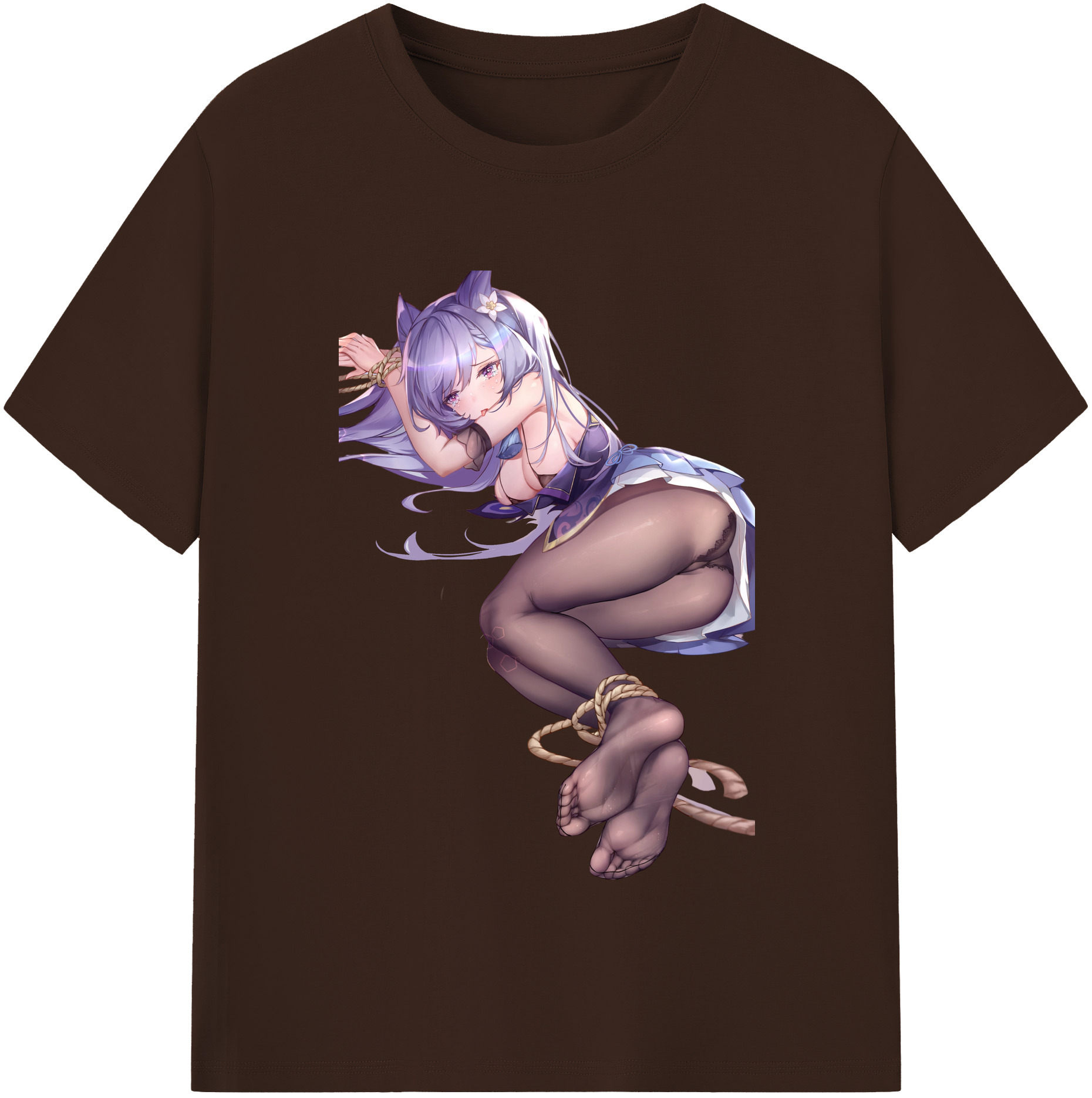 げんし神 刻晴 こくせい genshin Kokusei 綿100％半袖Tシャツ（フロントプリント）