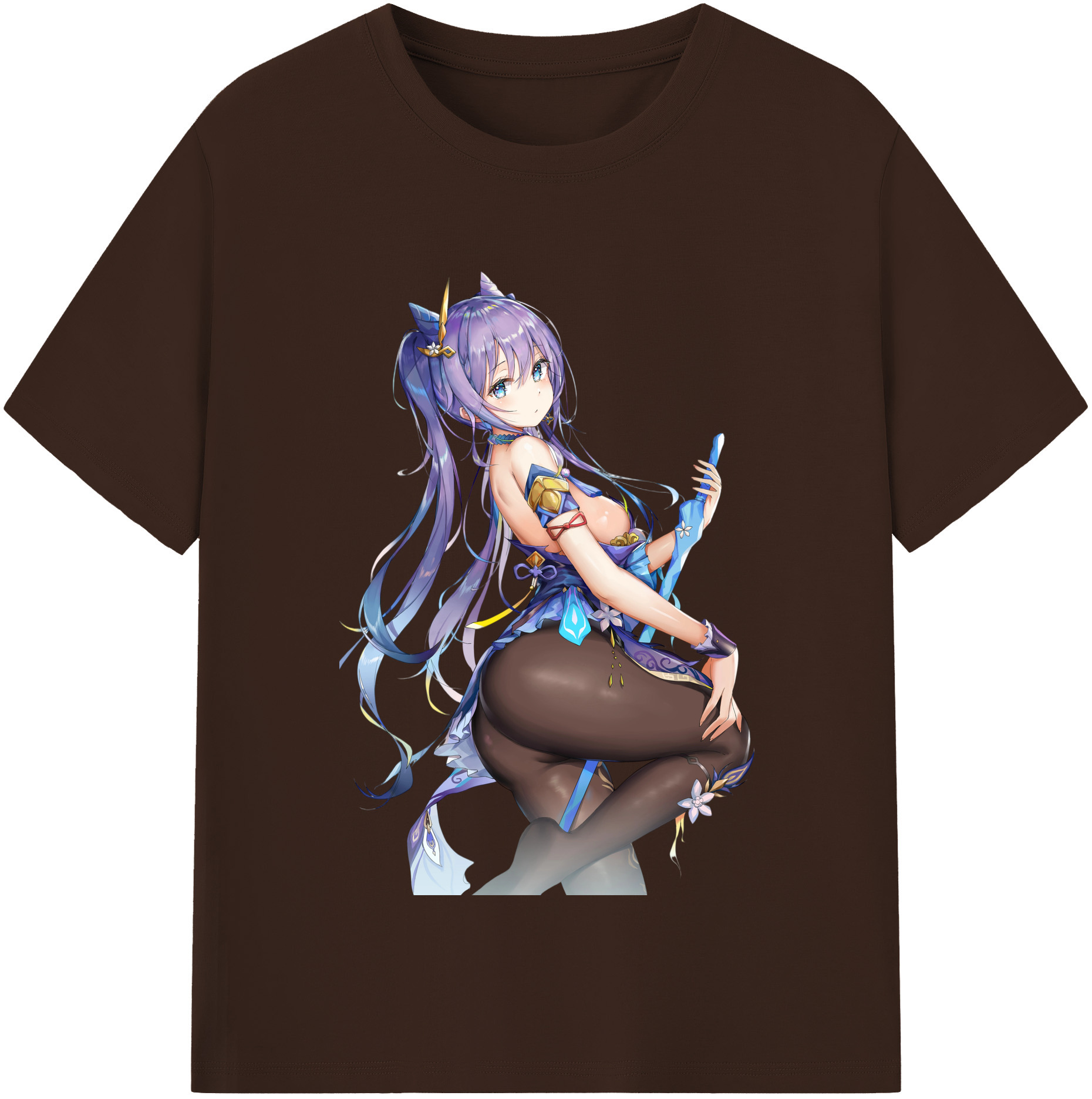 げんし神 刻晴 こくせい genshin Kokusei 綿100％半袖Tシャツ（フロントプリント）