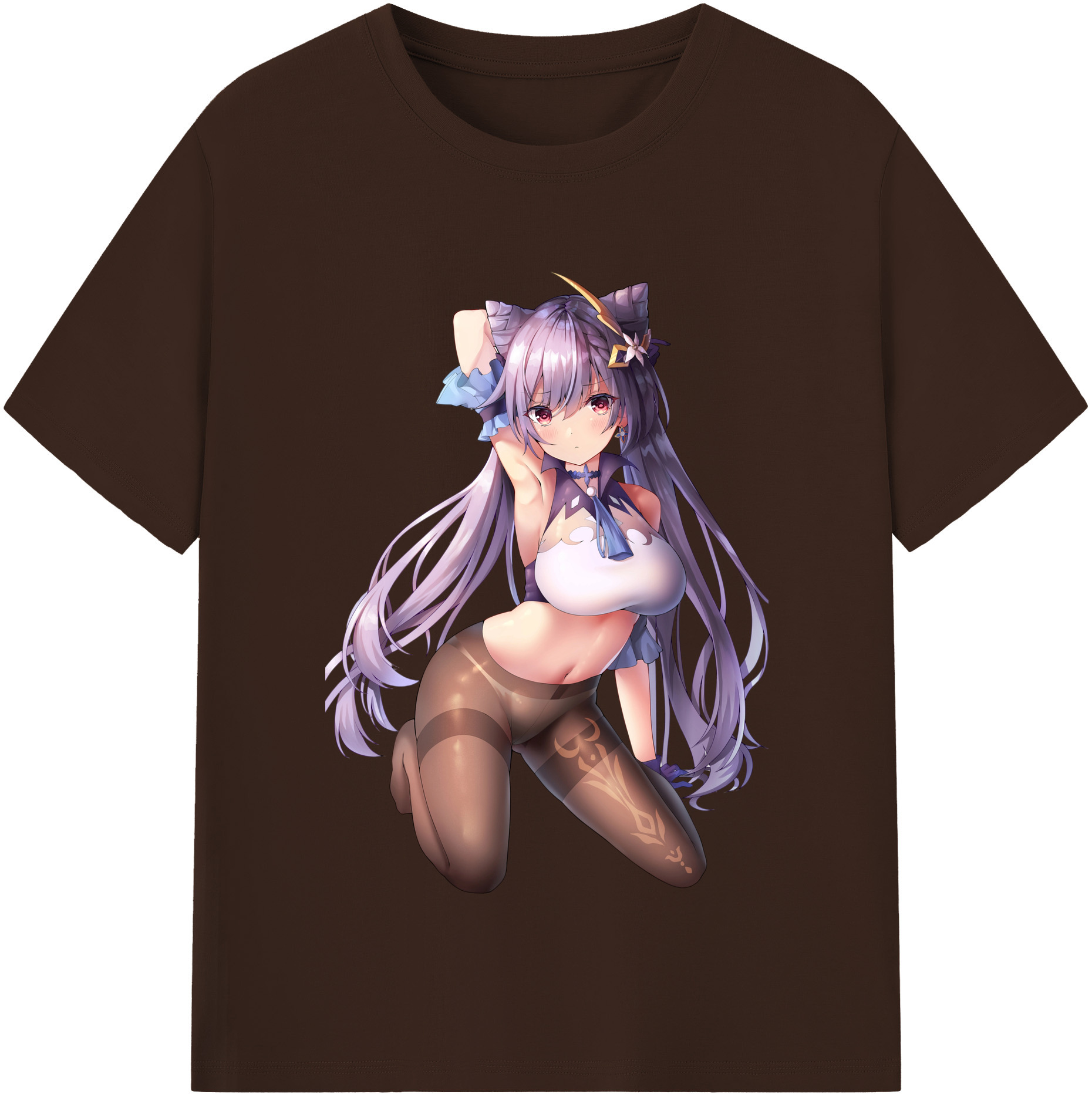 げんし神 刻晴 こくせい genshin Kokusei 綿100％半袖Tシャツ（フロントプリント）