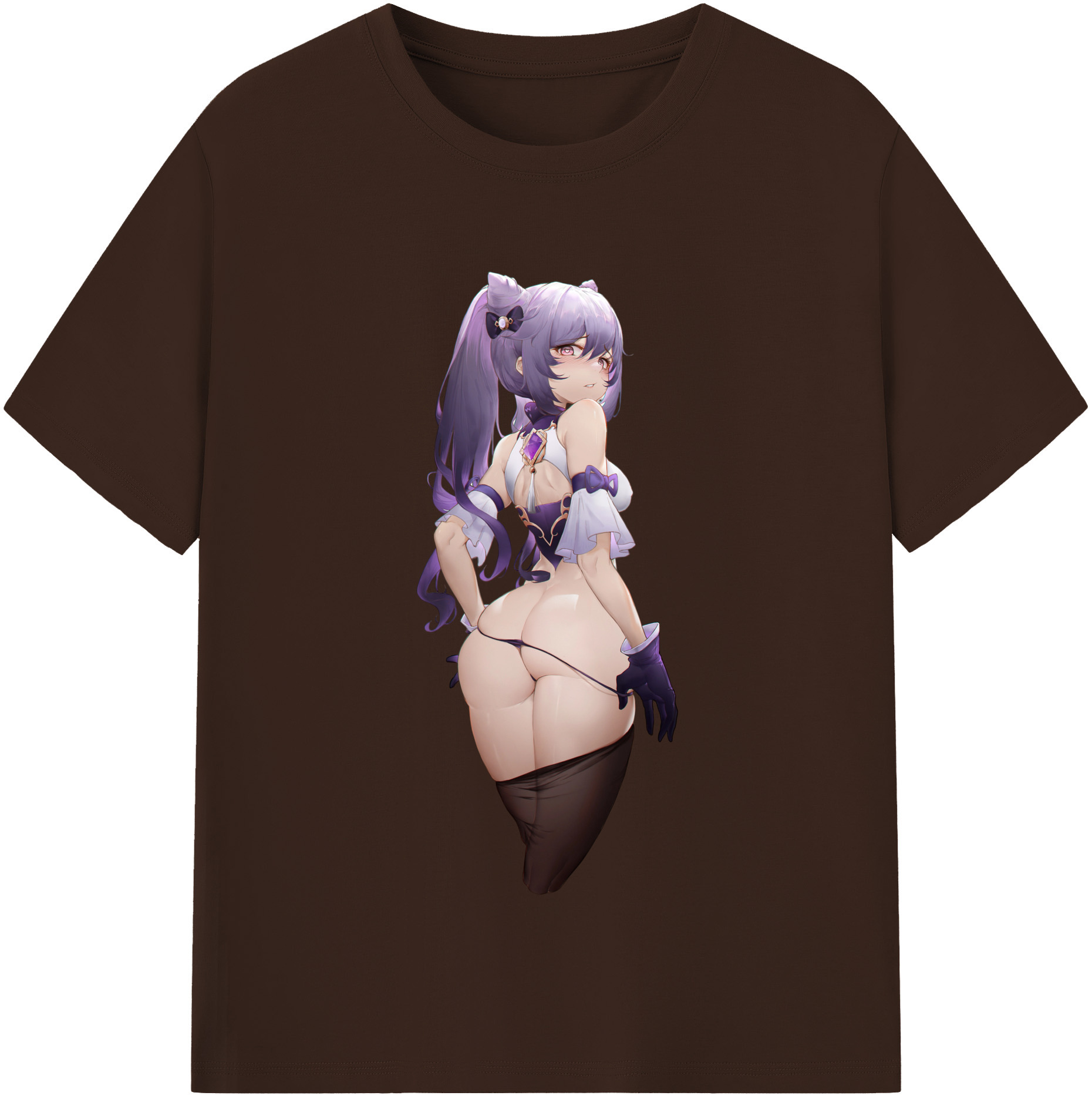 げんし神 刻晴 こくせい genshin Kokusei 綿100％半袖Tシャツ（フロントプリント）