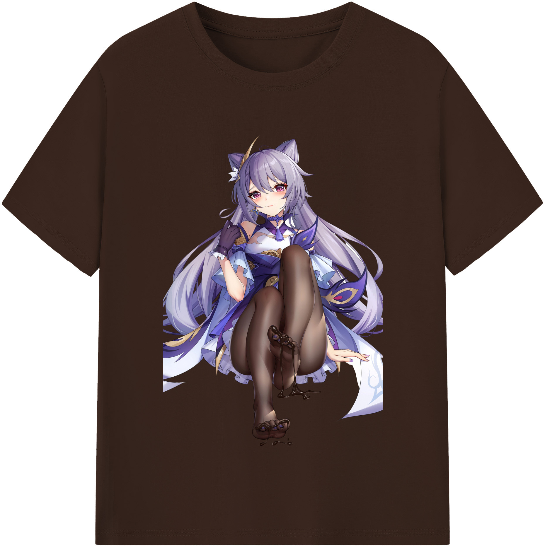 げんし神 刻晴 こくせい genshin Kokusei 綿100％半袖Tシャツ（フロントプリント）