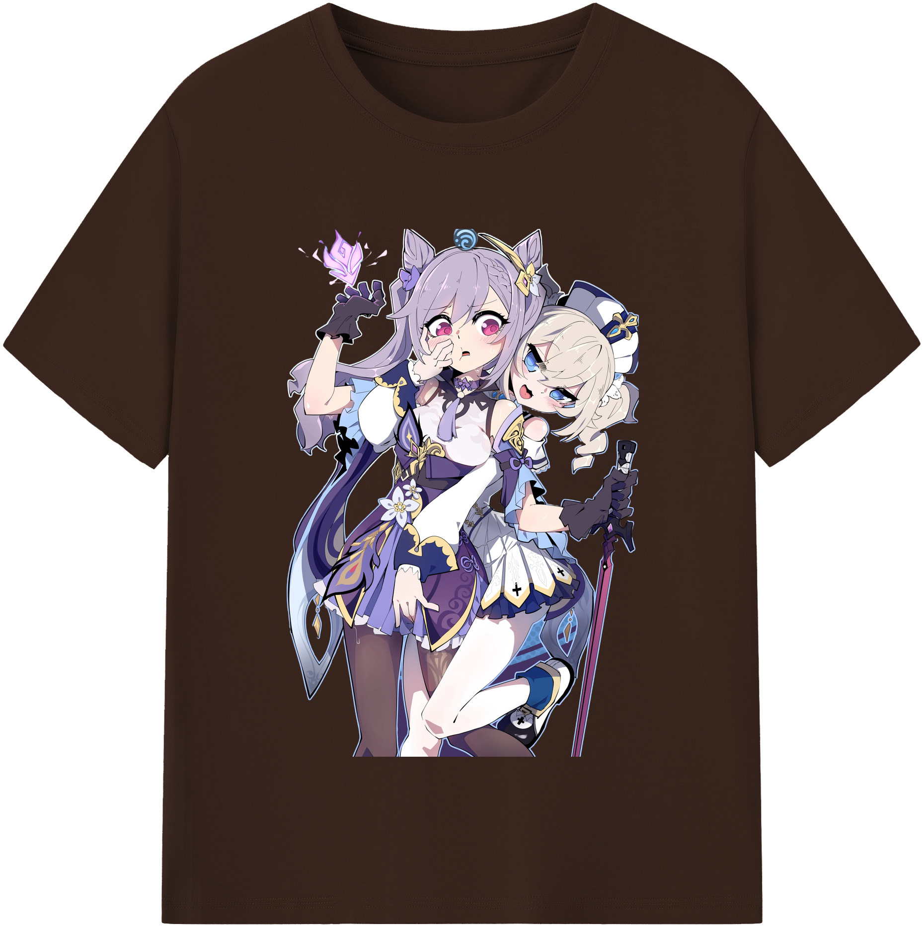 げんし神 刻晴 こくせい genshin Kokusei 綿100％半袖Tシャツ（フロントプリント）