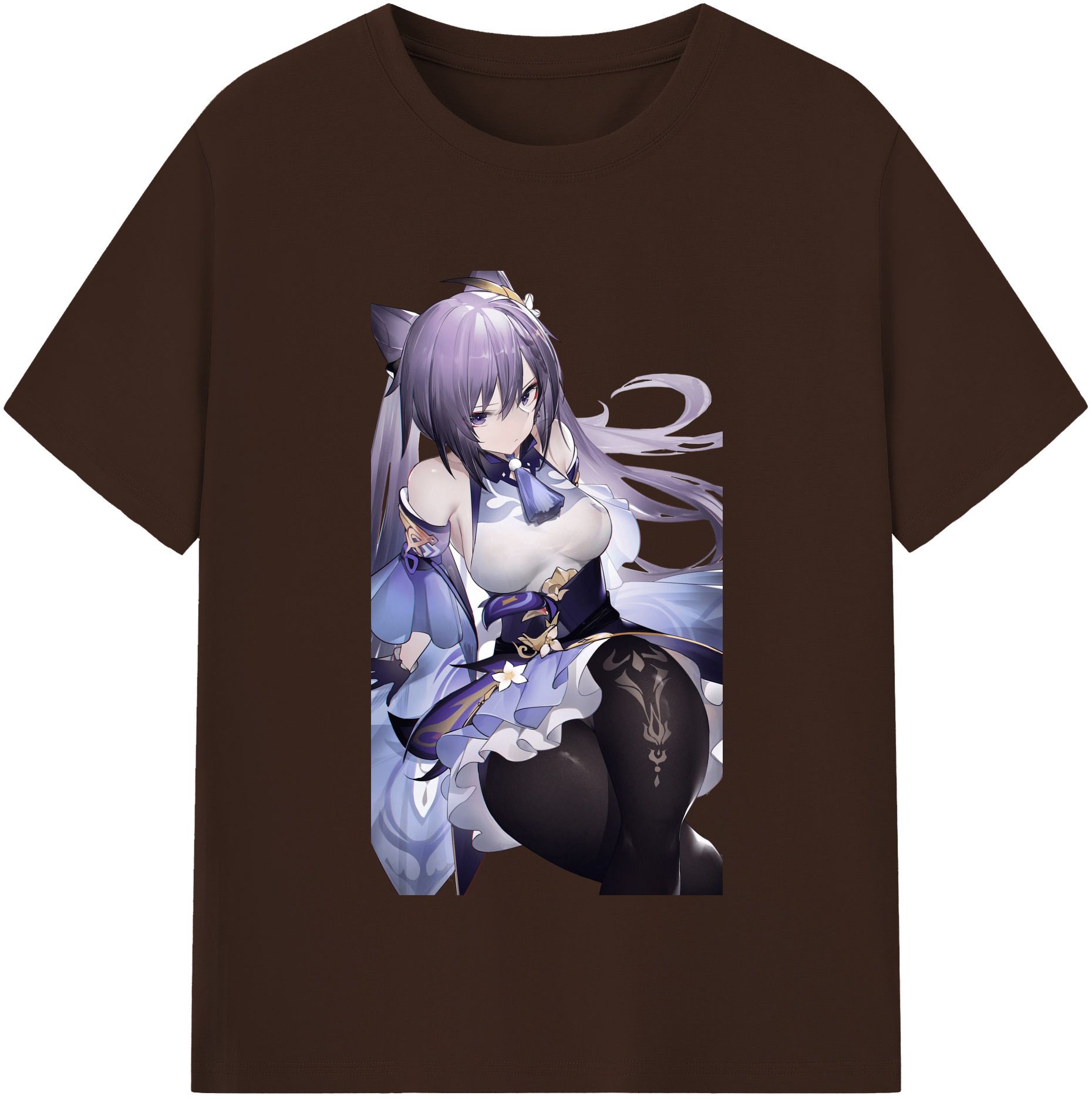 げんし神 刻晴 こくせい genshin Kokusei 綿100％半袖Tシャツ（フロントプリント）