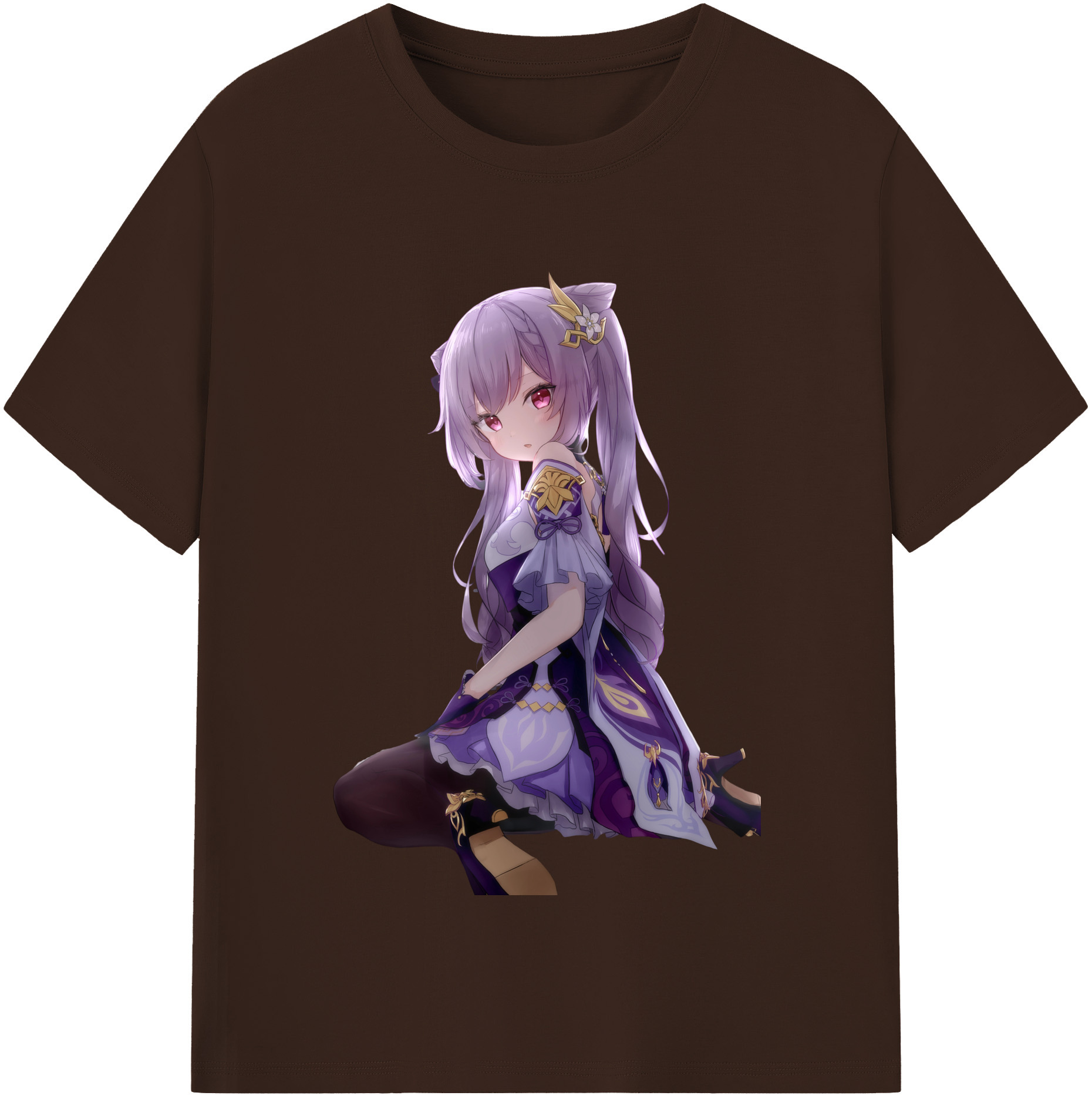 げんし神 刻晴 こくせい genshin Kokusei 綿100％半袖Tシャツ（フロントプリント）