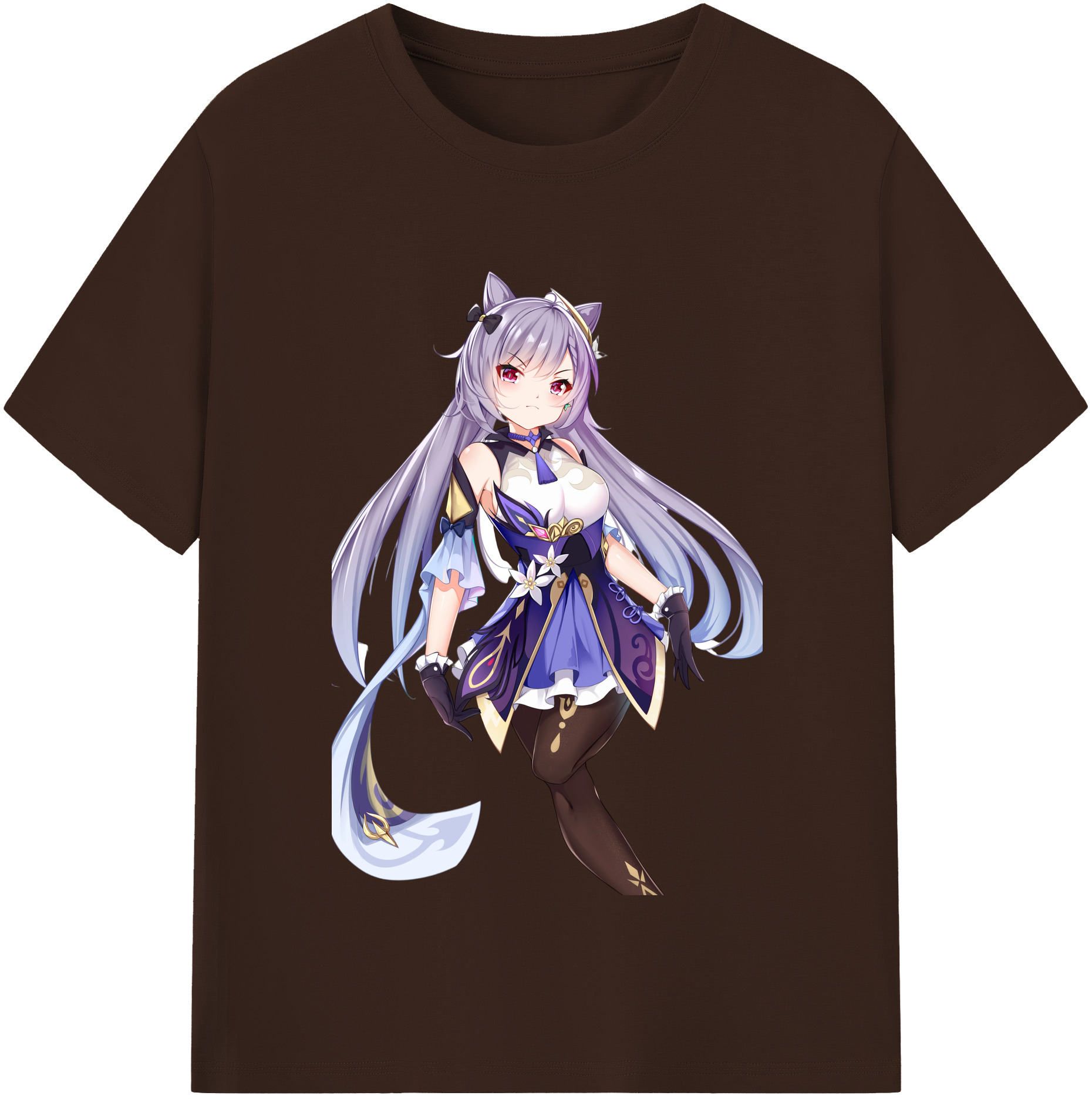げんし神 刻晴 こくせい genshin Kokusei 綿100％半袖Tシャツ（フロントプリント）