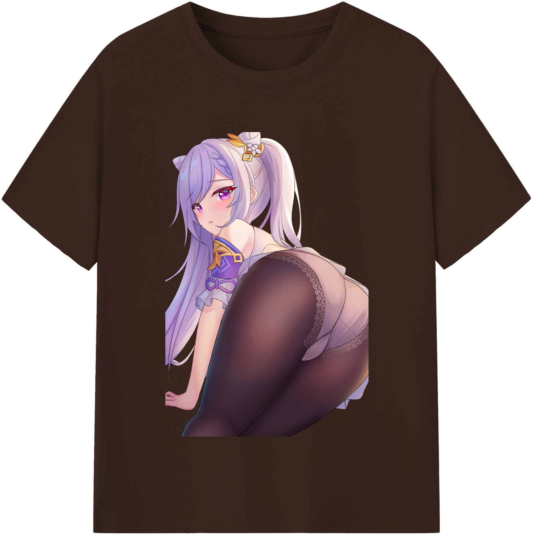 げんし神 刻晴 こくせい genshin Kokusei 綿100％半袖Tシャツ（フロントプリント）