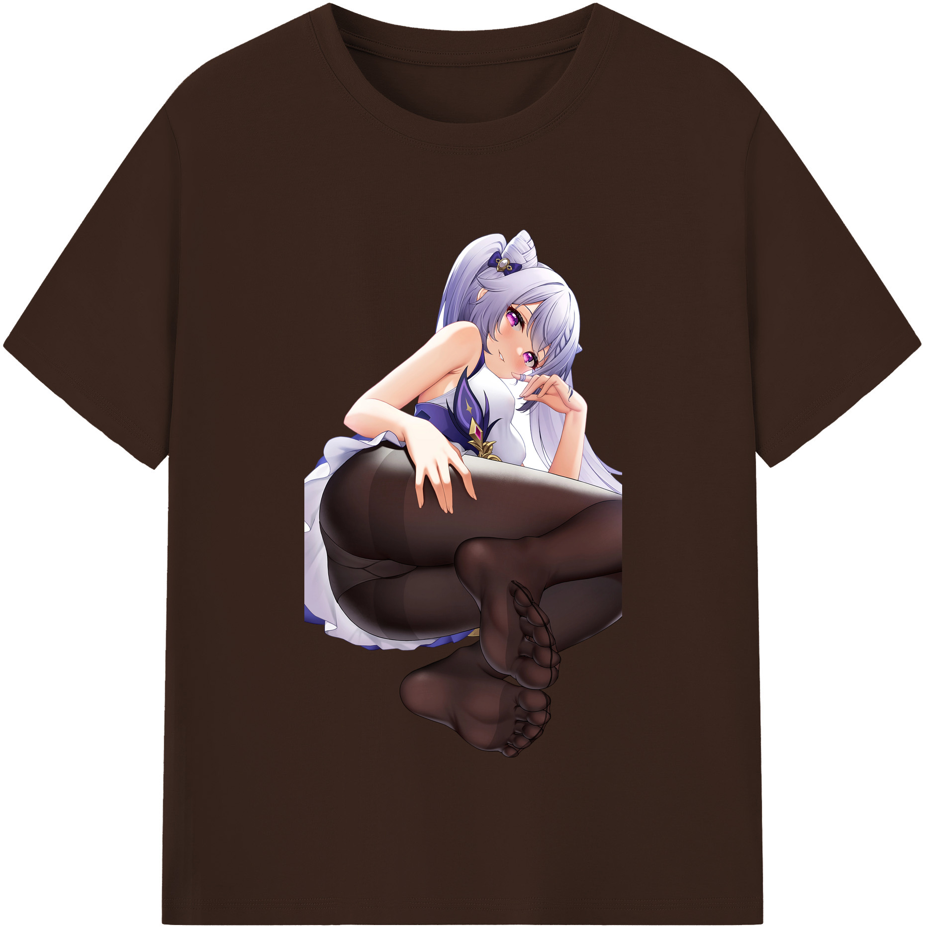 げんし神 刻晴 こくせい genshin Kokusei 綿100％半袖Tシャツ（フロントプリント）