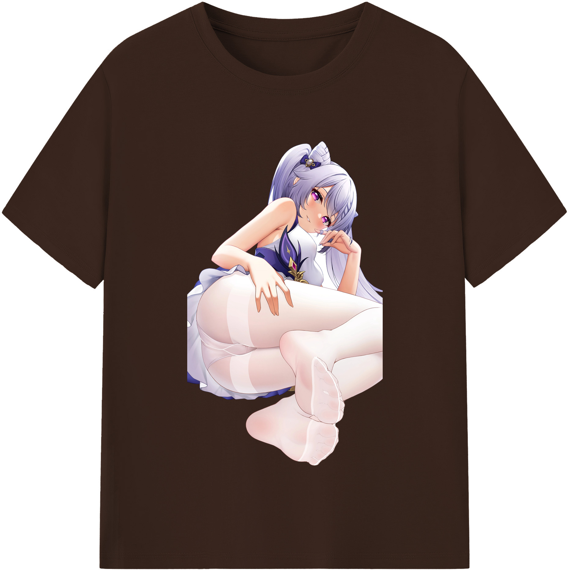 げんし神 刻晴 こくせい genshin Kokusei 綿100％半袖Tシャツ（フロントプリント）