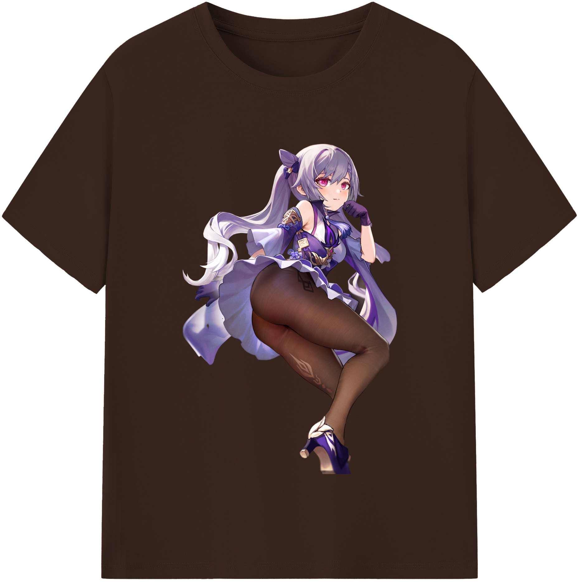 げんし神 刻晴 こくせい genshin Kokusei 綿100％半袖Tシャツ（フロントプリント）