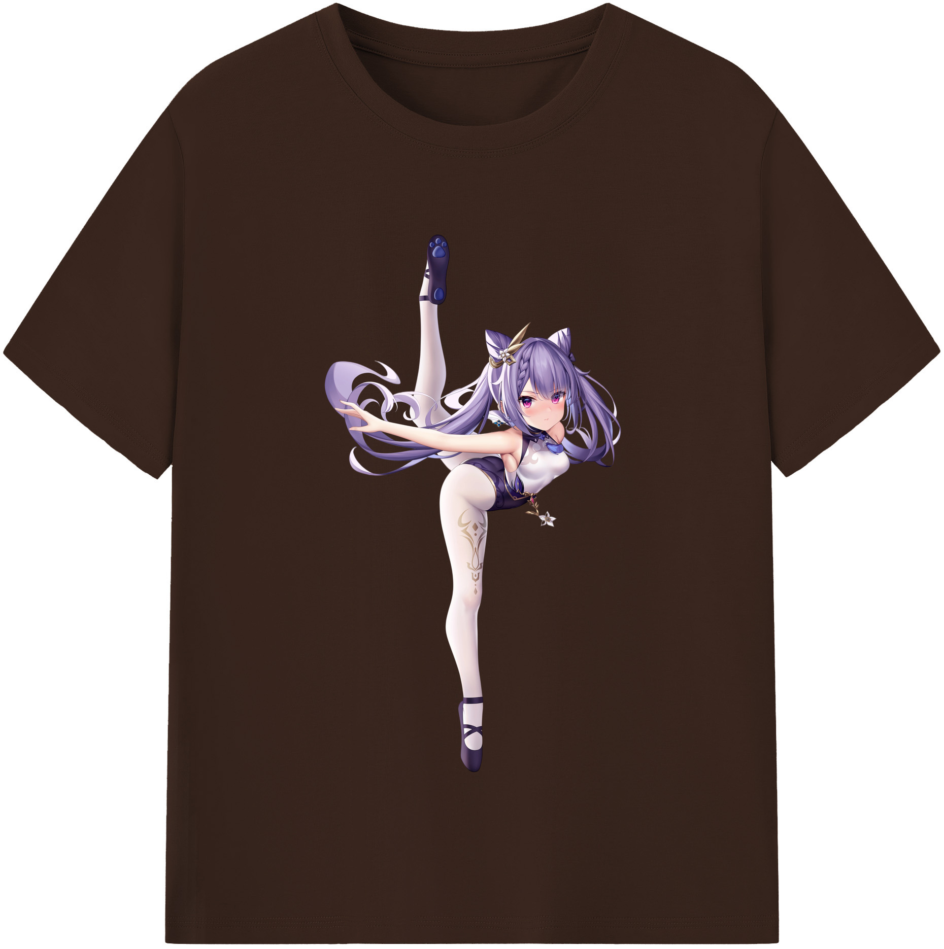 げんし神 刻晴 こくせい genshin Kokusei 綿100％半袖Tシャツ（フロントプリント）