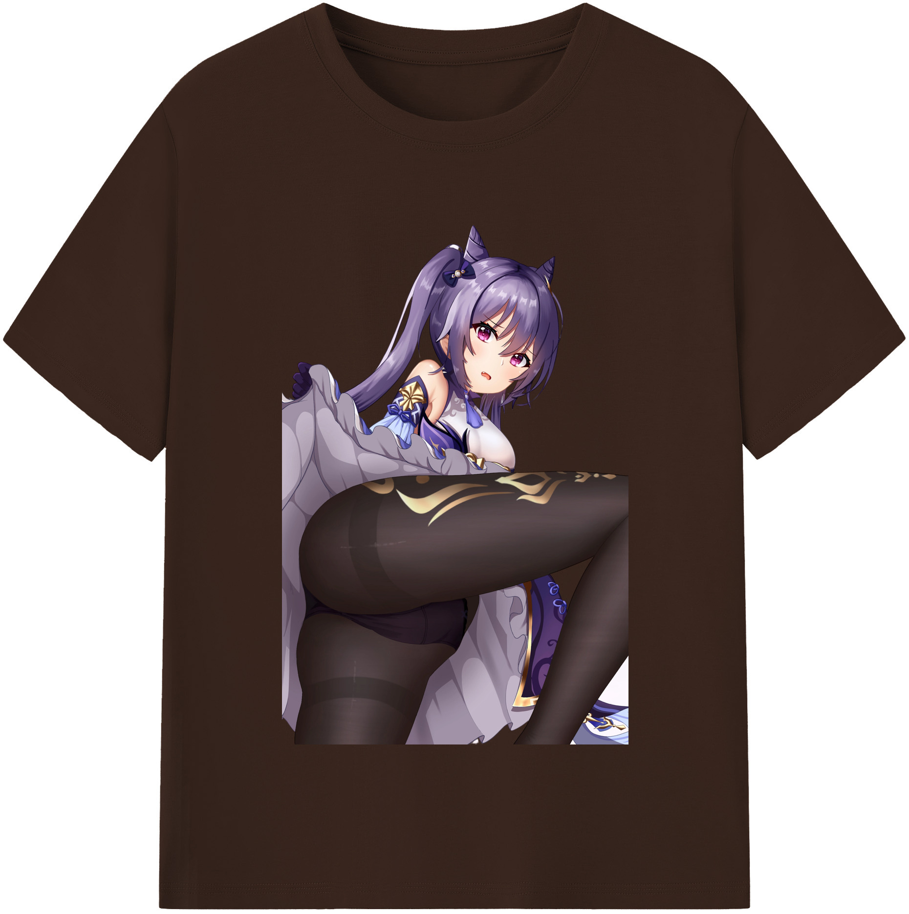 げんし神 刻晴 こくせい genshin Kokusei 綿100％半袖Tシャツ（フロントプリント）
