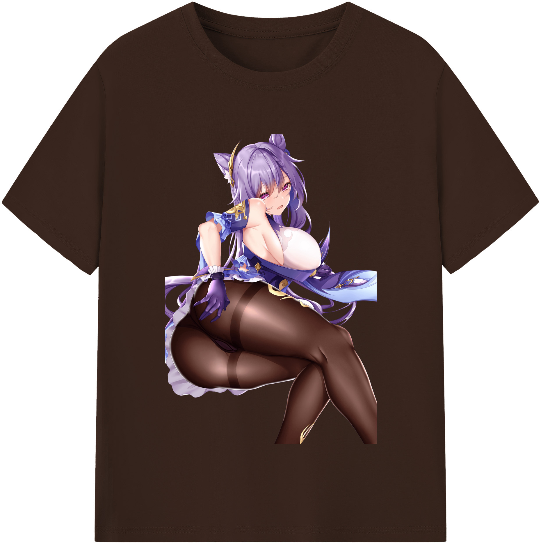 げんし神 刻晴 こくせい genshin Kokusei 綿100％半袖Tシャツ（フロントプリント）