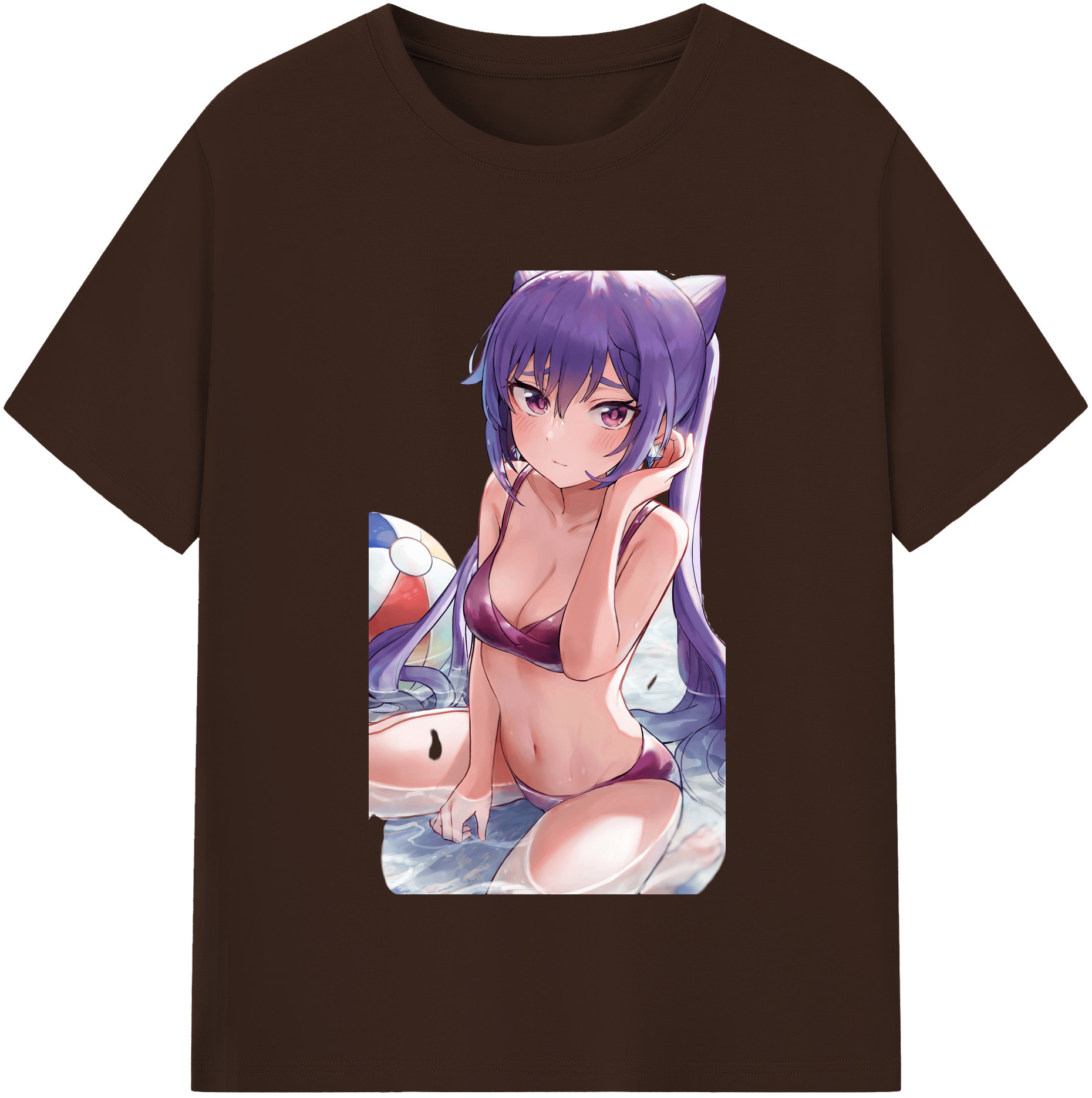 げんし神 刻晴 こくせい genshin Kokusei 綿100％半袖Tシャツ（フロントプリント）
