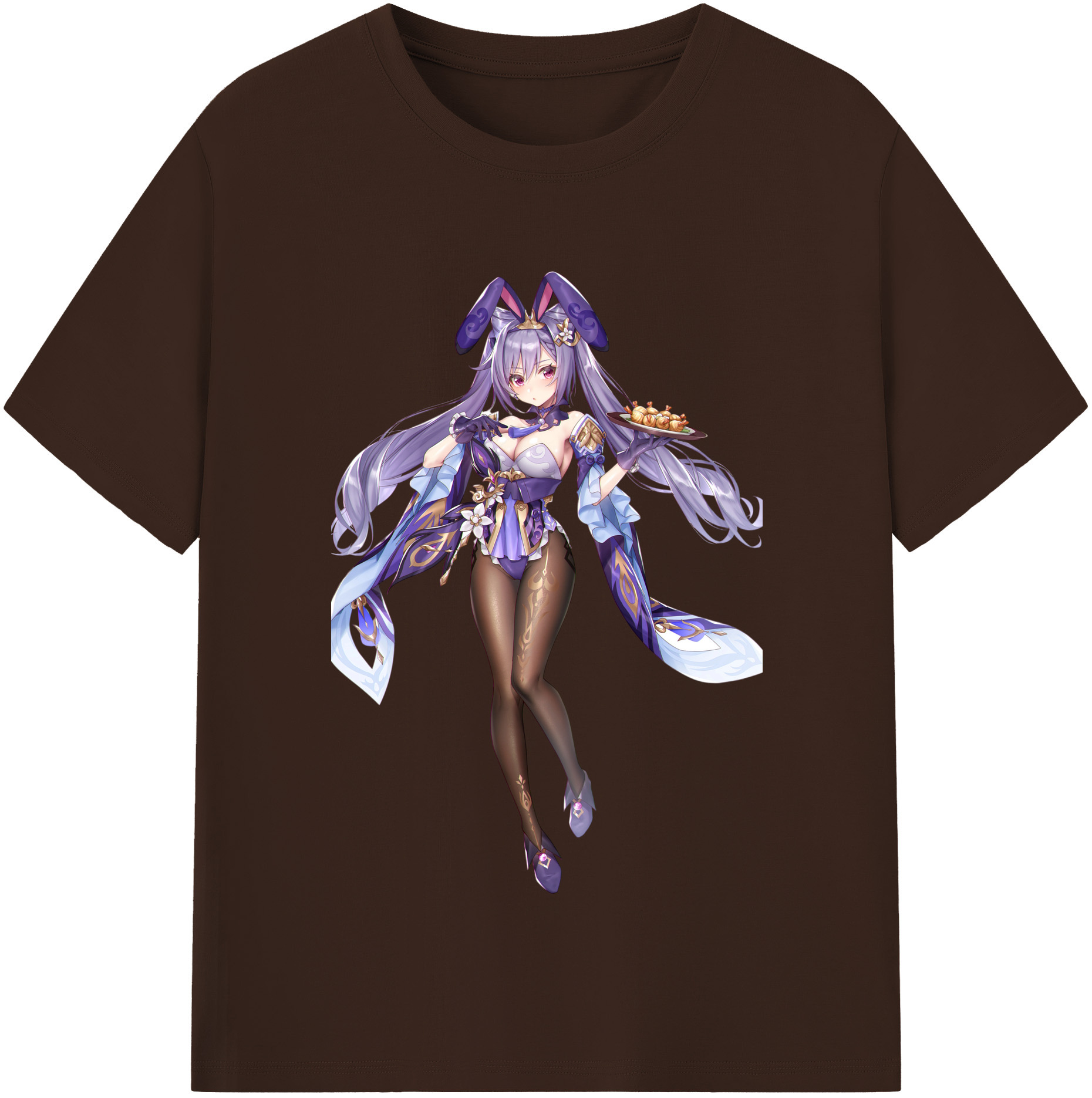 げんし神 刻晴 こくせい genshin Kokusei 綿100％半袖Tシャツ（フロントプリント）
