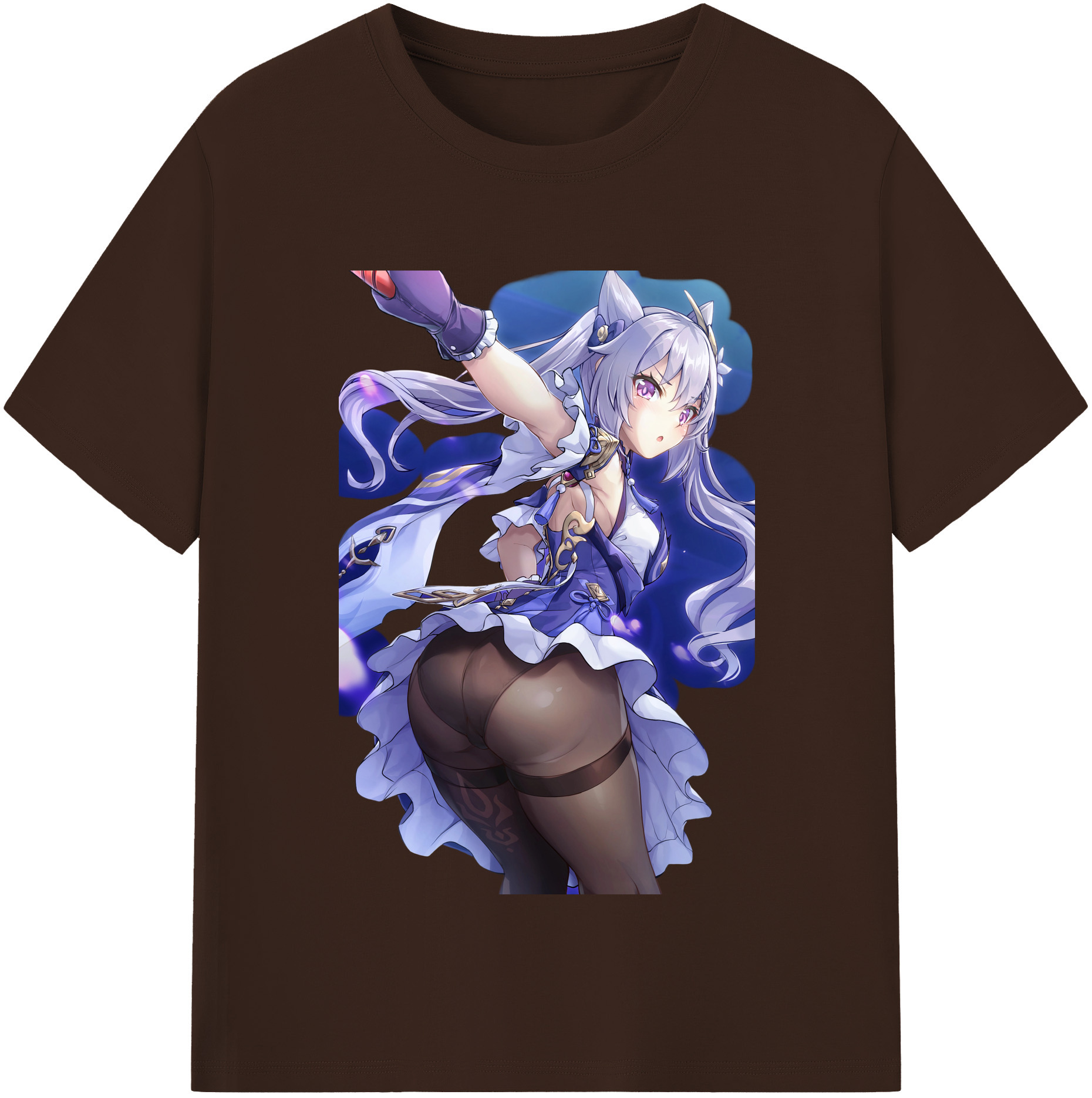 げんし神 刻晴 こくせい genshin Kokusei 綿100％半袖Tシャツ（フロントプリント）