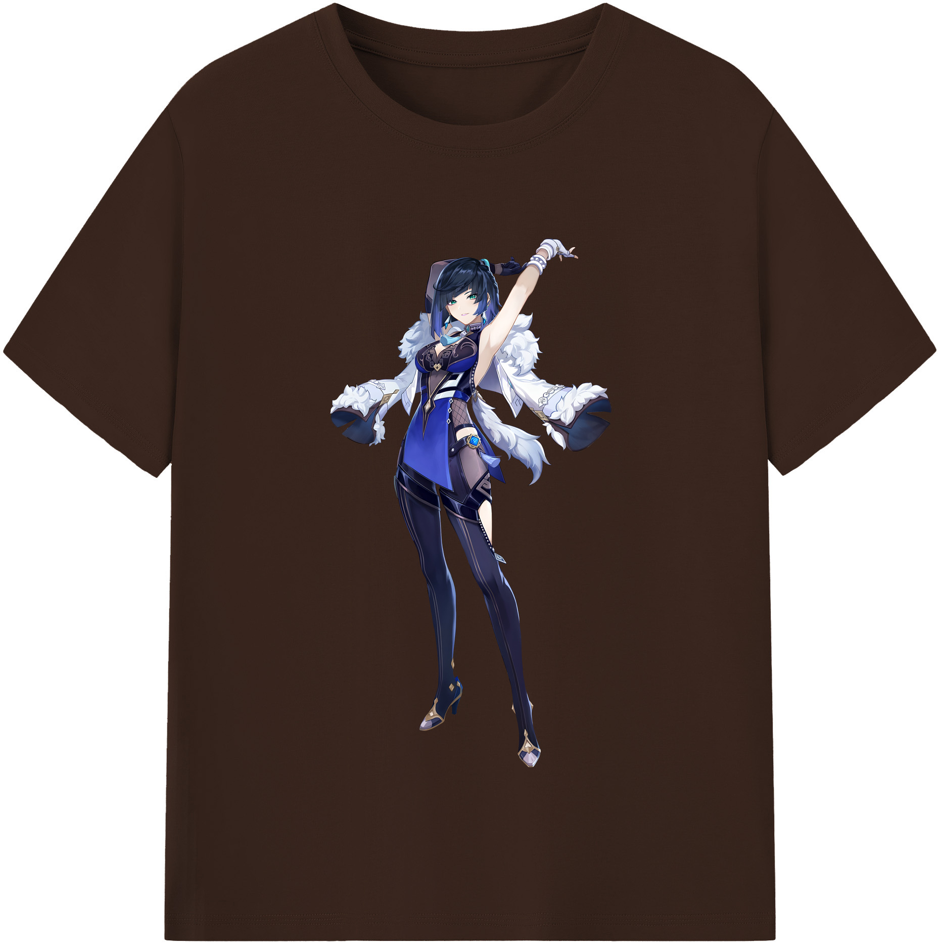 げんし神 夜兰 やらん genshin Yaran 綿100％半袖Tシャツ（フロントプリント）