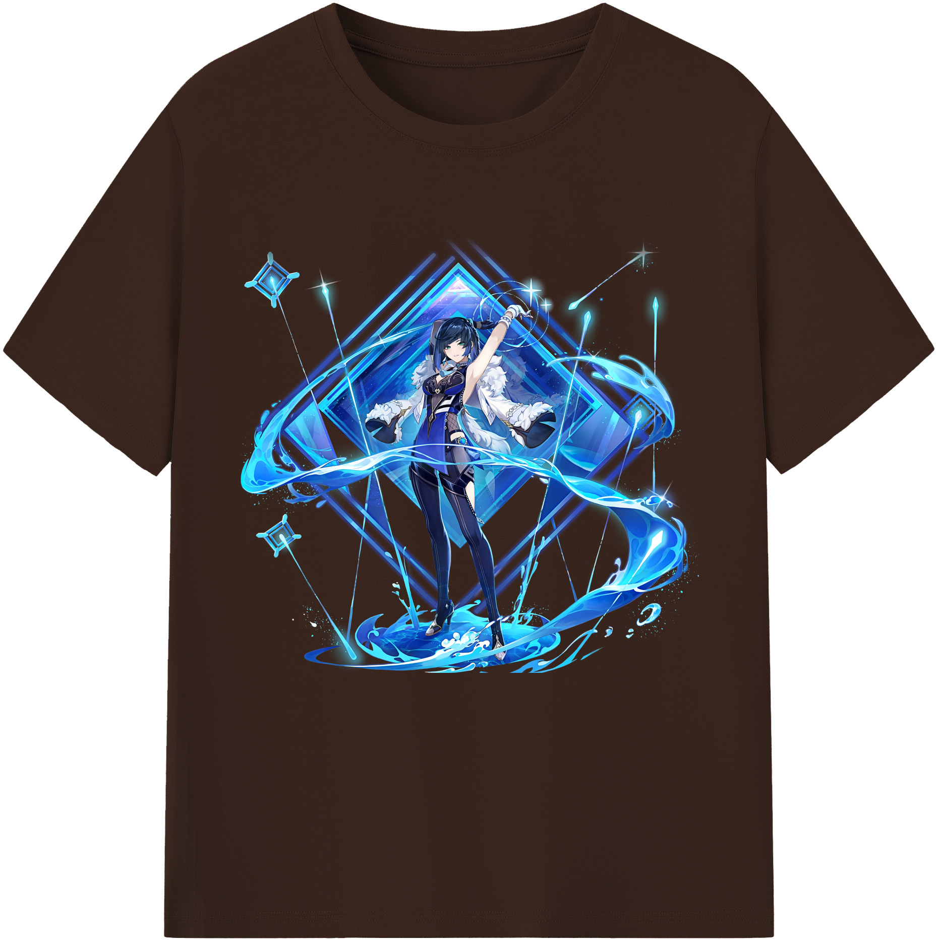 げんし神 夜兰 やらん genshin Yaran 綿100％半袖Tシャツ（フロントプリント）