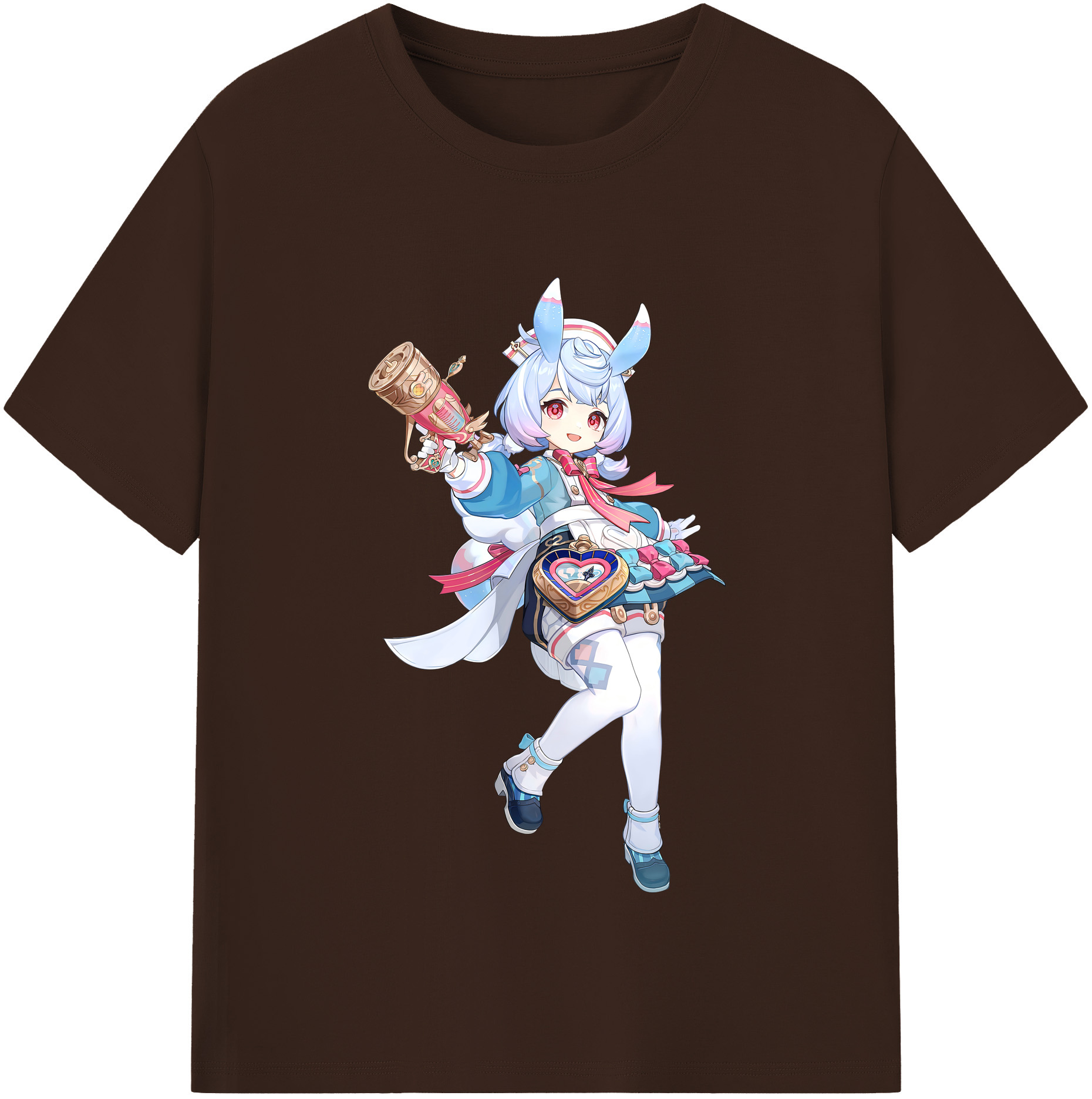 げんし神 シゲウィン genshin Shigewin 綿100％半袖Tシャツ（フロントプリント）