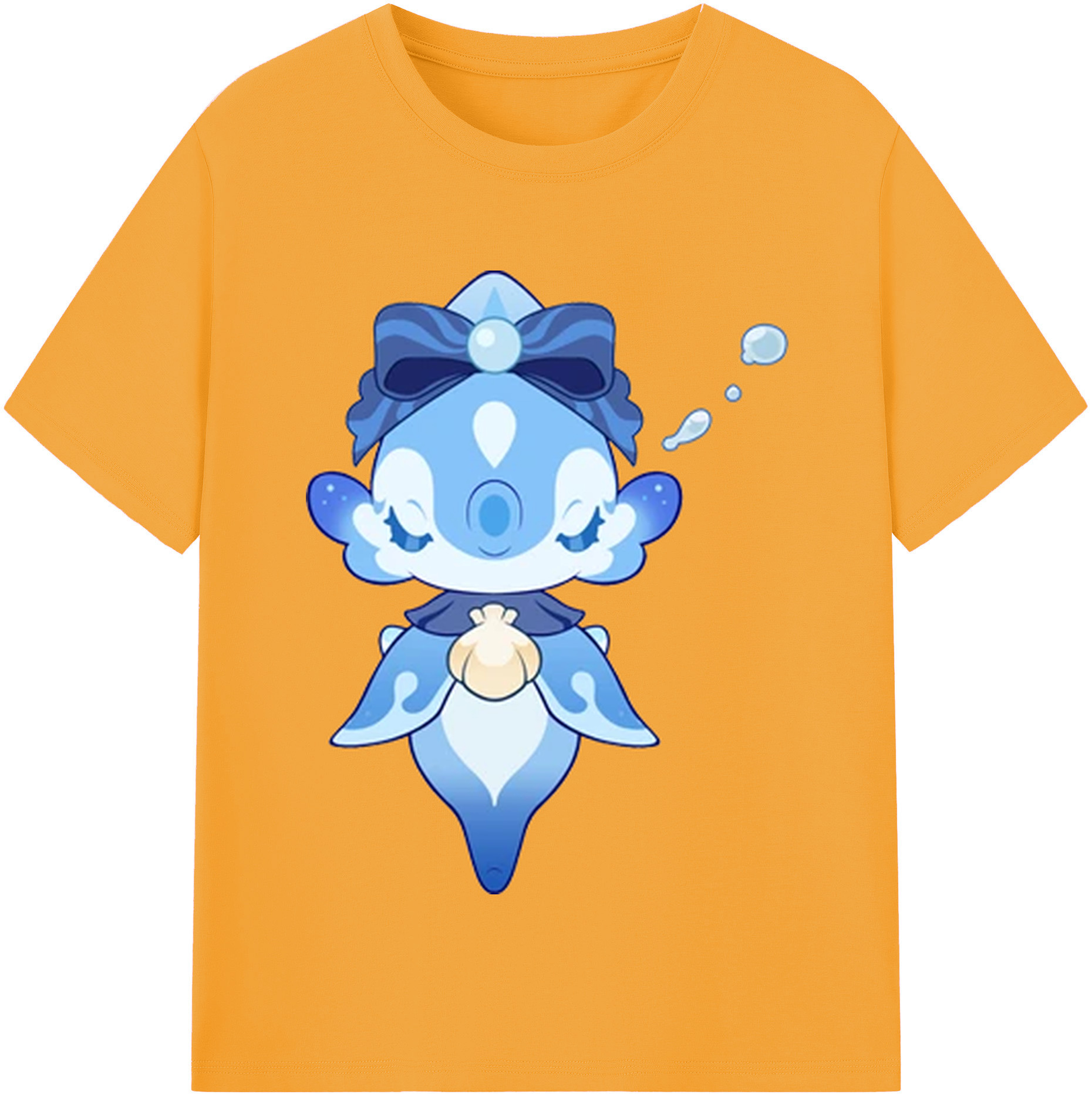 げんし神 フリーナ genshin Furina 綿100％半袖Tシャツ（フロントプリント）