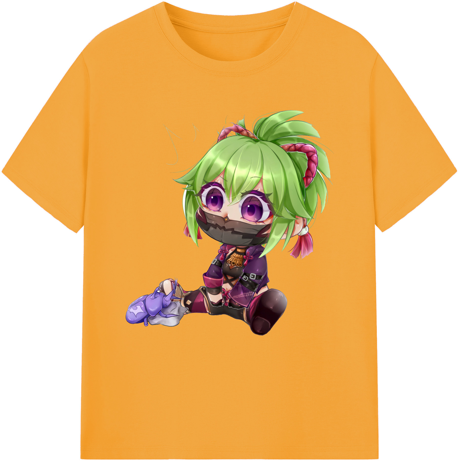 げんし神  久岐忍 くき しのぶ genshin Kuki Shinobu 綿100％半袖Tシャツ（フロントプリント）