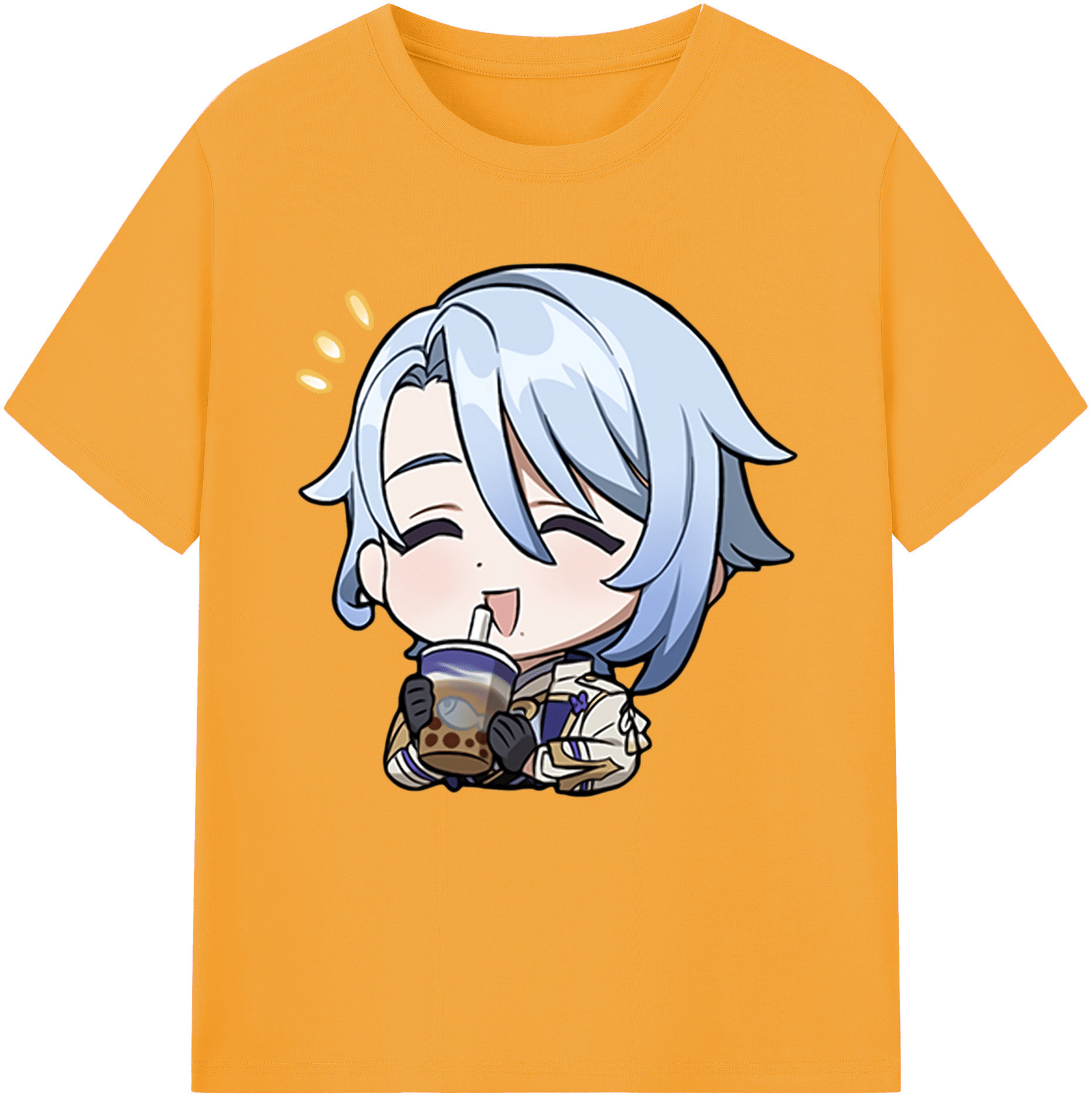 げんし神 神里綾人 かみさとあやと genshin Kamisato Ayato 綿100％半袖Tシャツ（フロントプリント）