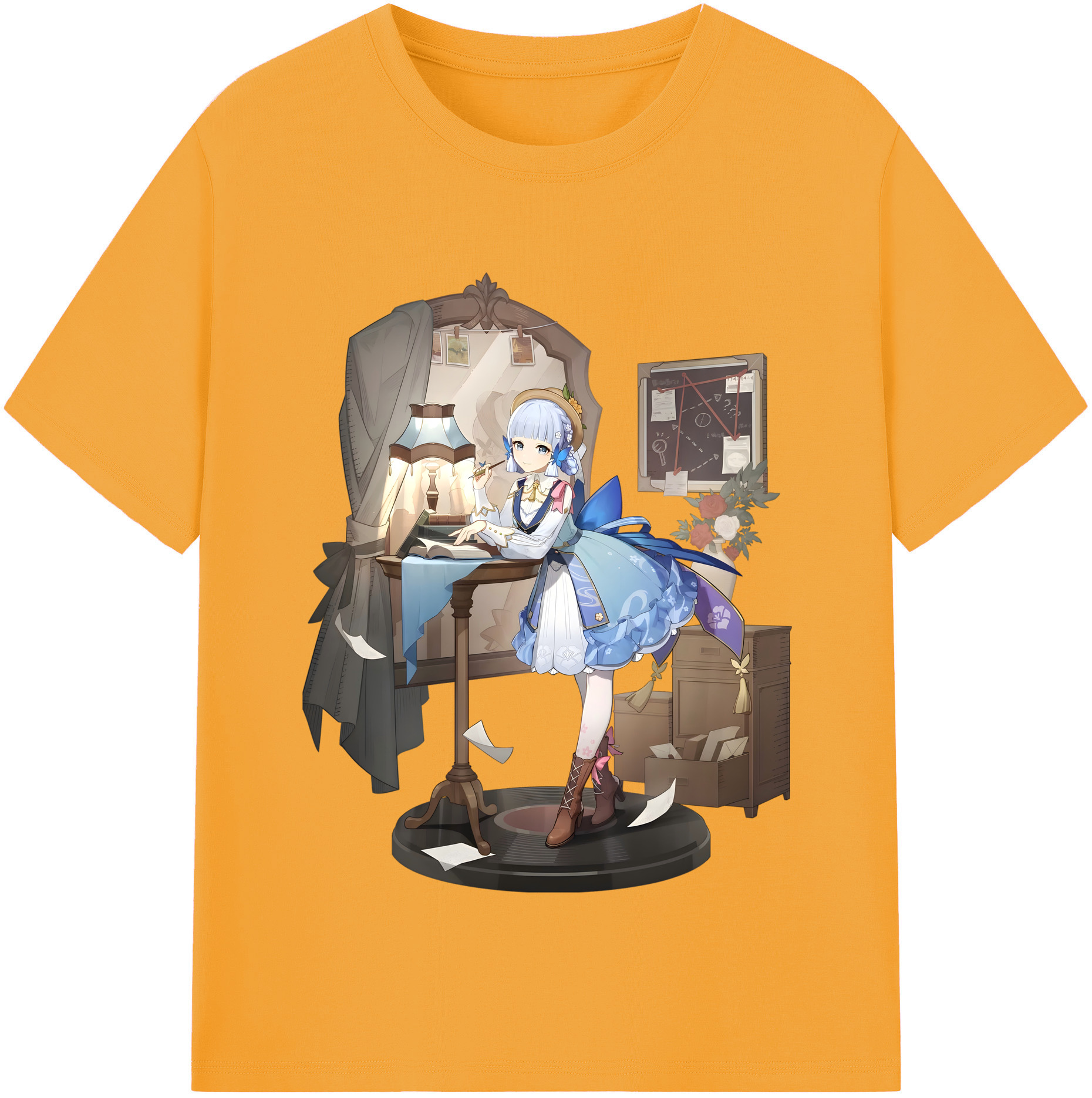 げんし神 神里綾華 神宮寺レン genshin Kamimiya Ren 綿100％半袖Tシャツ（フロントプリント）